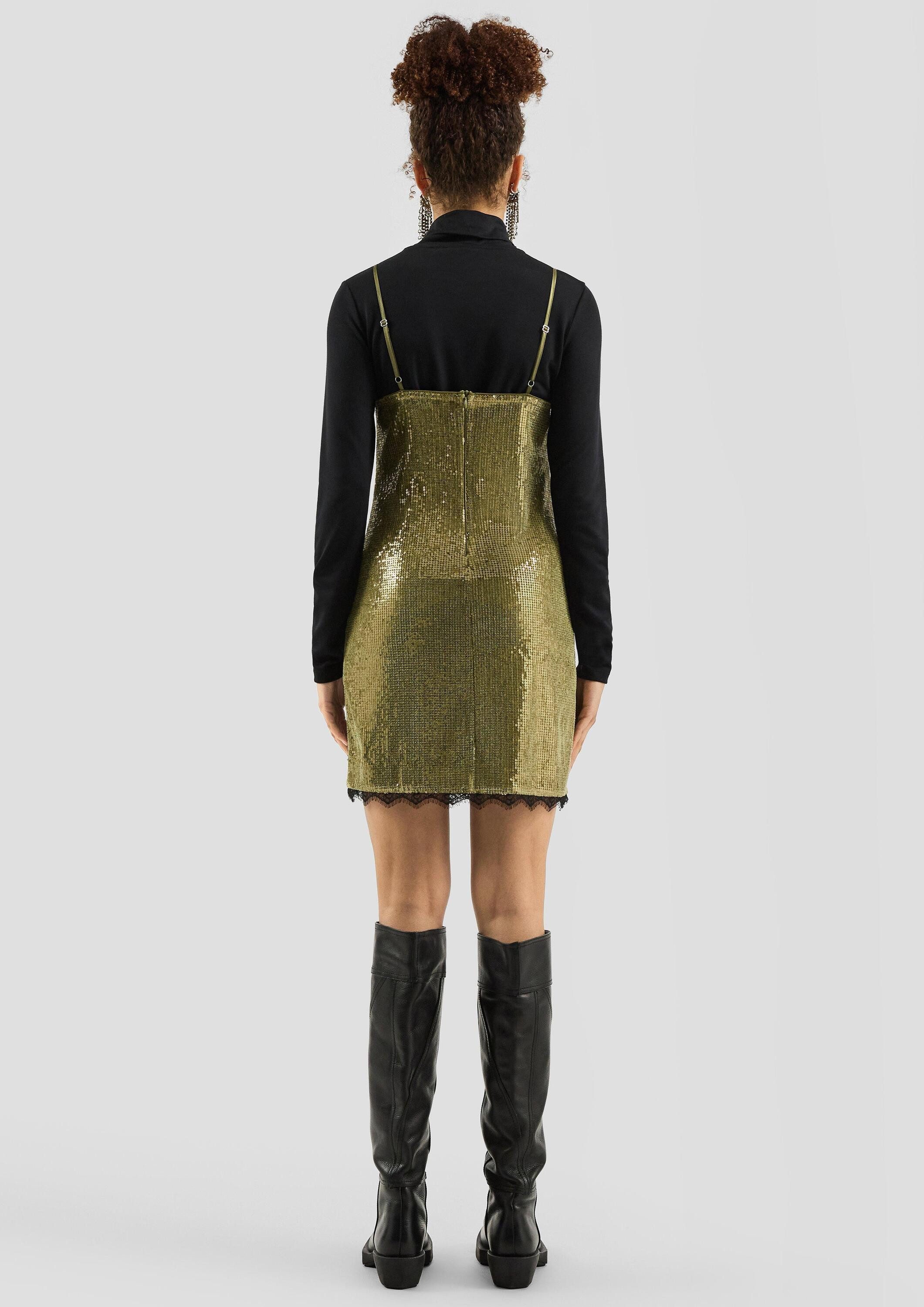 QS Minikleid Kleid QS x Vanessa Mai, Paillettenkleid