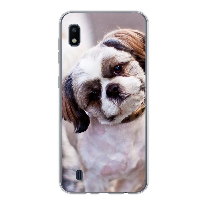 MuchoWow Handyhülle Ein süßer Shih Tzu Hund Handyhülle Samsung Galaxy A10 Smartphone-Bumper Print Handy