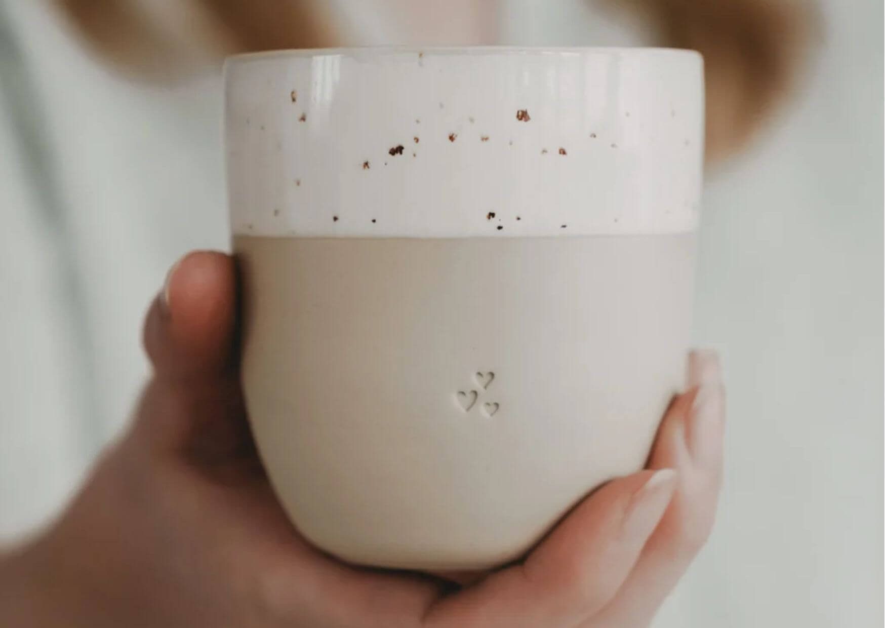 Eulenschnitt Tasse Kleiner Becher Kleine Herzen