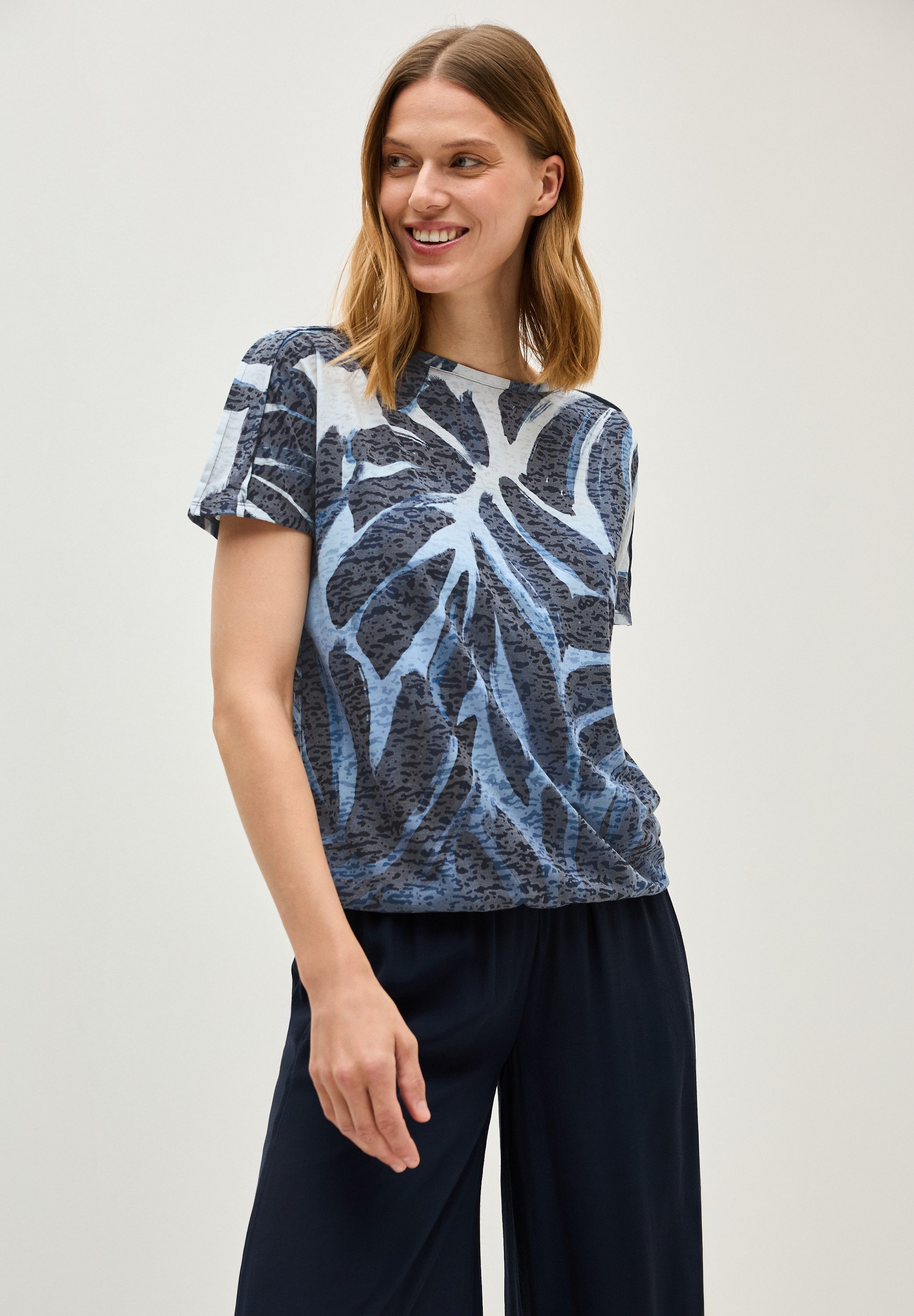CECIL Print-Shirt in Ausbrenner-Optik und mit günstig online kaufen