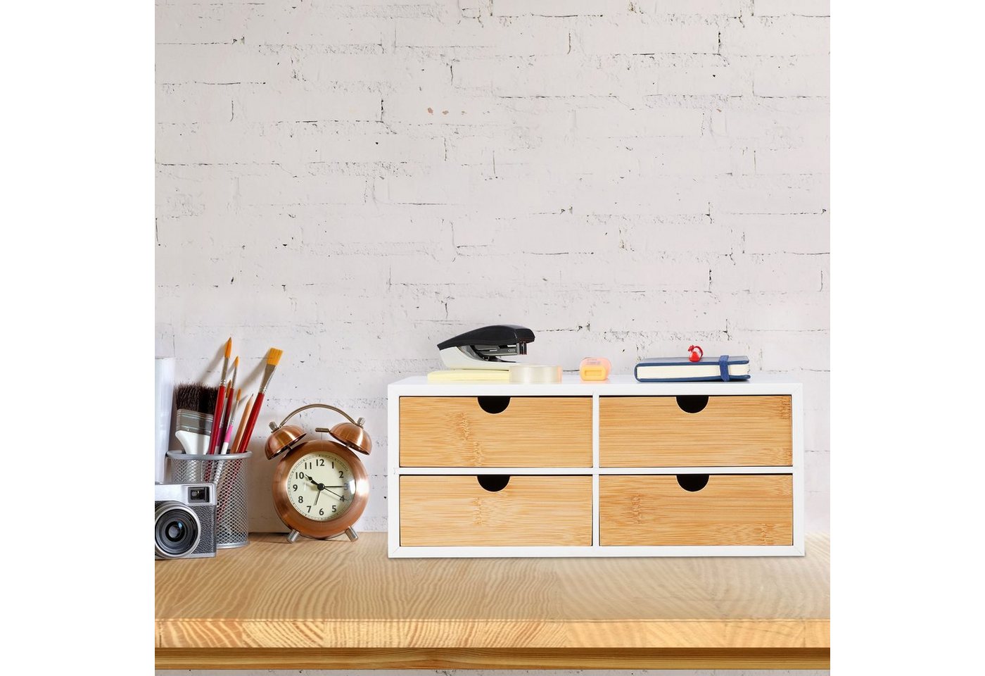 Thumbnail - relaxdays Organizer Schreibtisch Organizer 4 Schubladen
