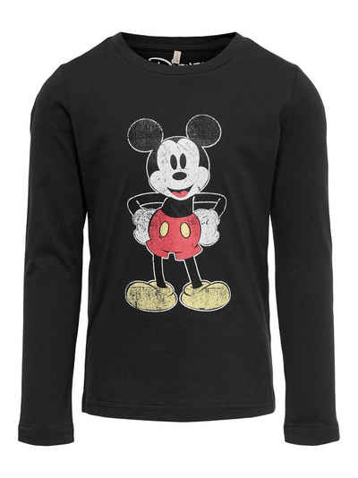 KIDS ONLY Longsleeve Kids Only Mädchen Longsleeve "Mickey/Minnie Mouse" (1-tlg) aus reiner Baumwolle, mit Frontprint