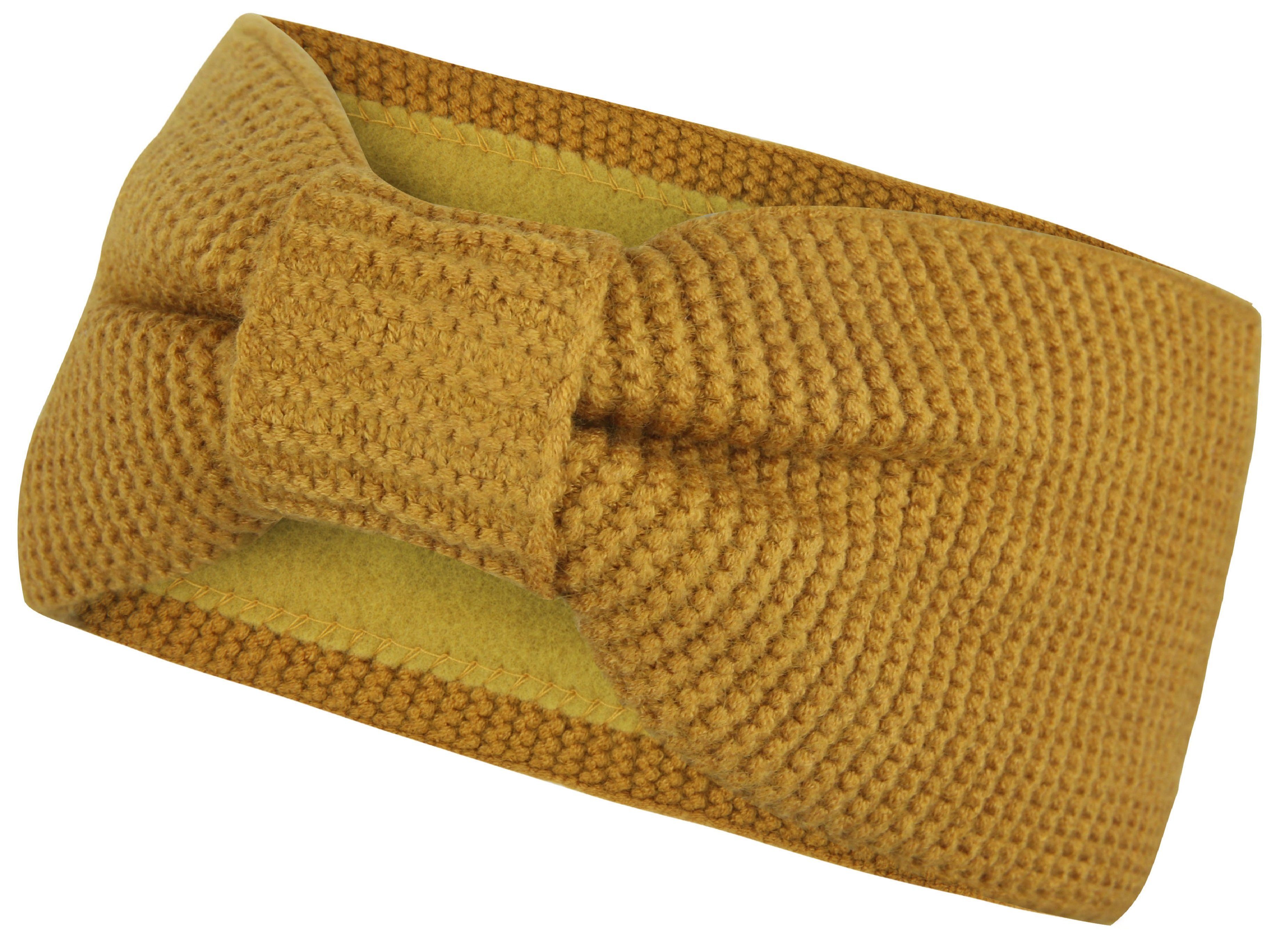 Frentree Stirnband Damen mit Schleife, gefüttert mit Fleece Innenfutter Haarband, Ohrenwärmer für Mädchen