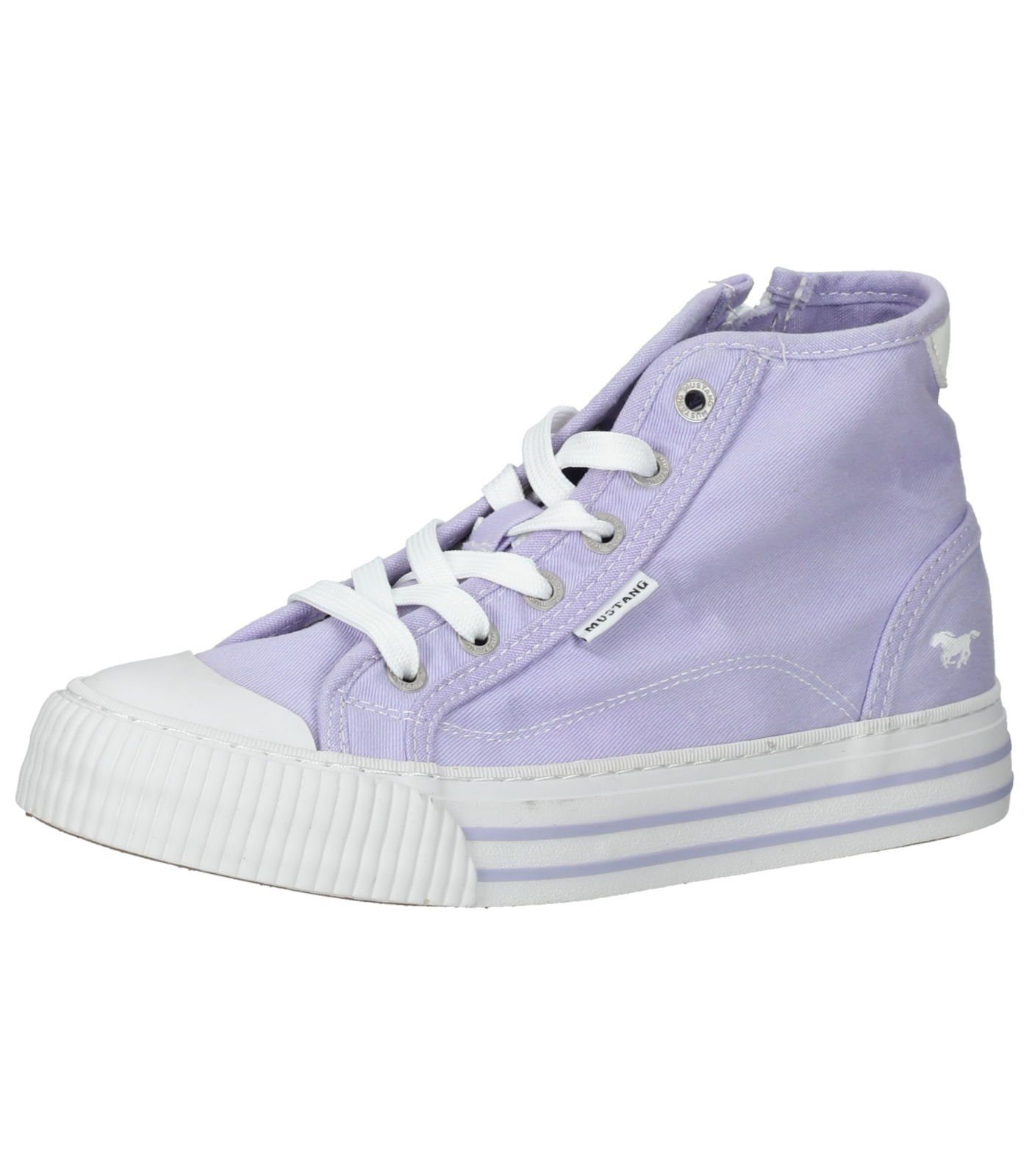 MUSTANG Sneaker Lederimitat/Textil Purple Sneaker