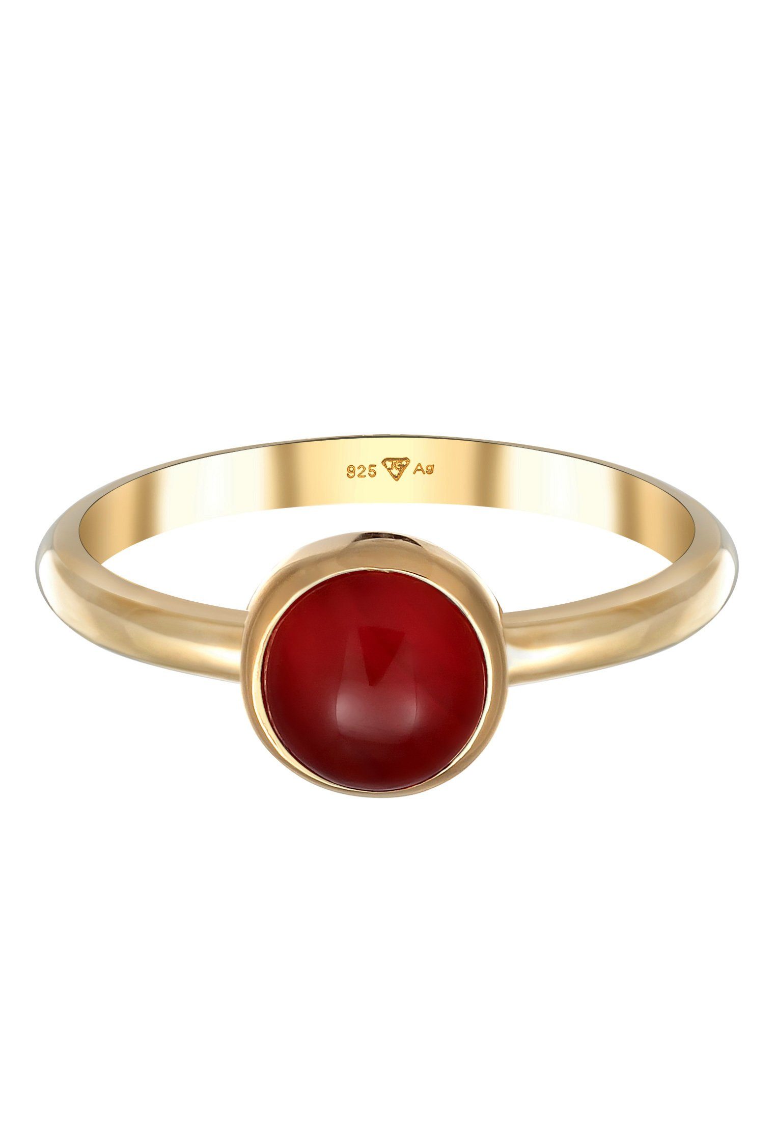 Elli Premium Fingerring Karneol Edelstein Solitär günstig online kaufen