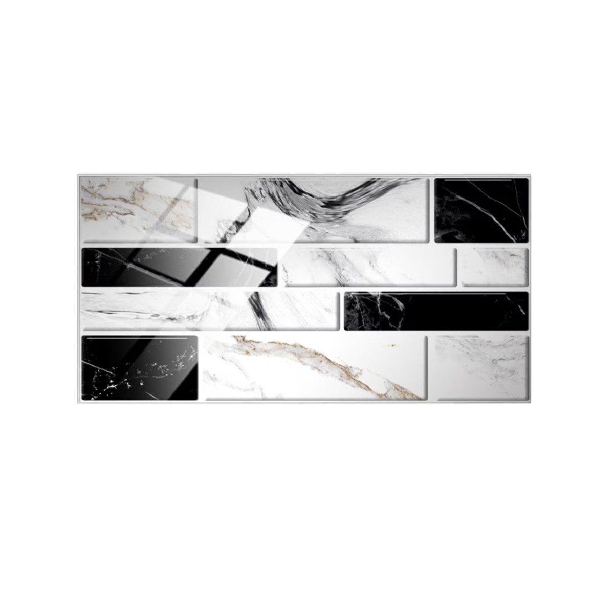 COFI 1453 Fliesenaufkleber Küchenrückwand 24er Set Selbstklebend 20 × 10 cm (24 St)