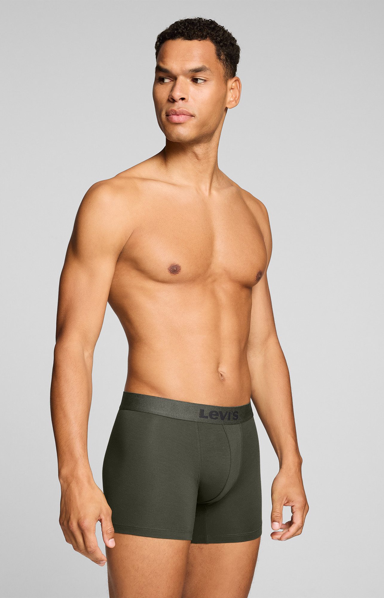 Levi's® Boxer LEVIS MEN MEL WB BOXER BRIEF (3er Pack) ohne Eingriff, tonaler Logobund, elastisch, Cotton-Mix