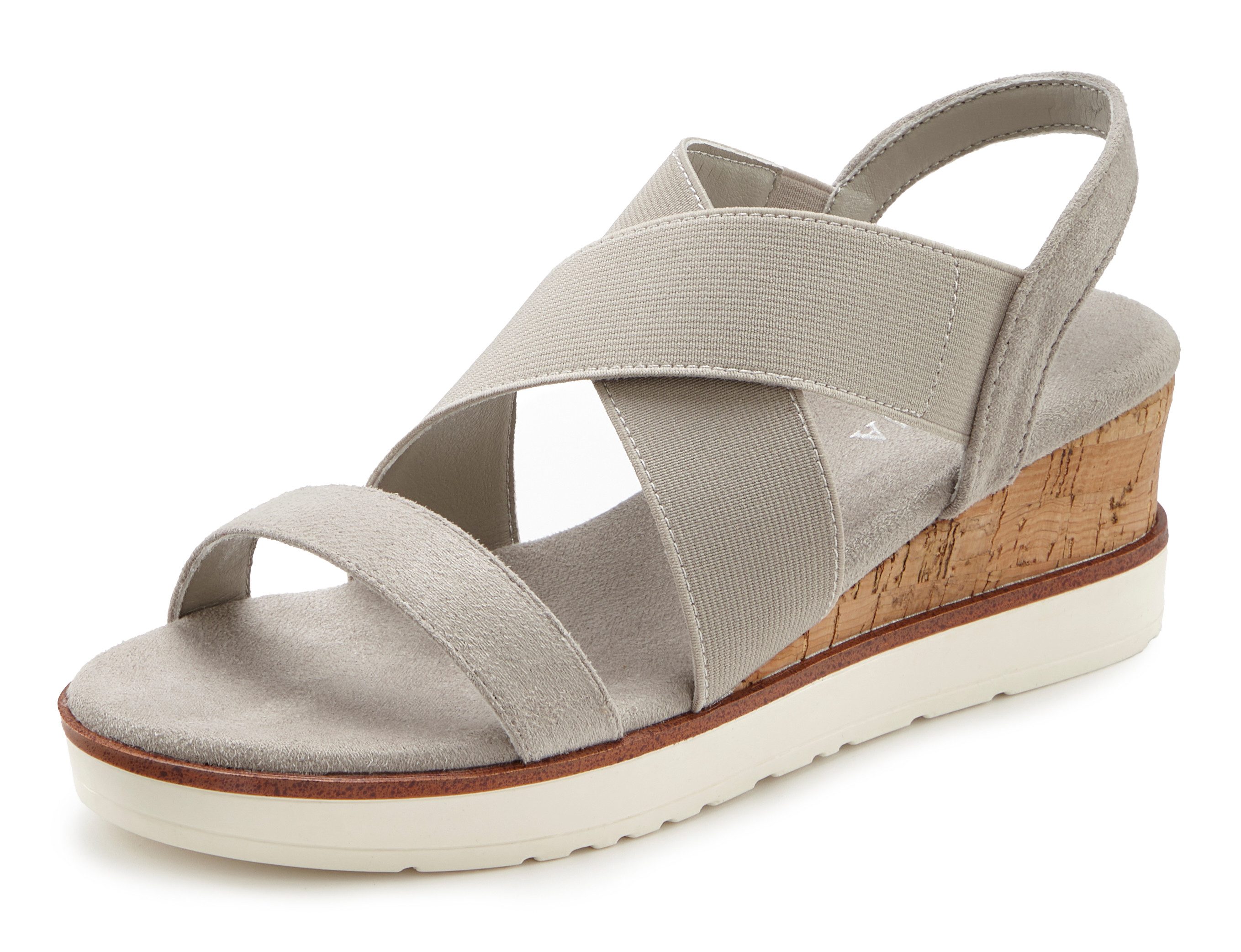 LASCANA Sommerschuh, offener Schuh, Sandale Sandalette mit elastischen Riem günstig online kaufen