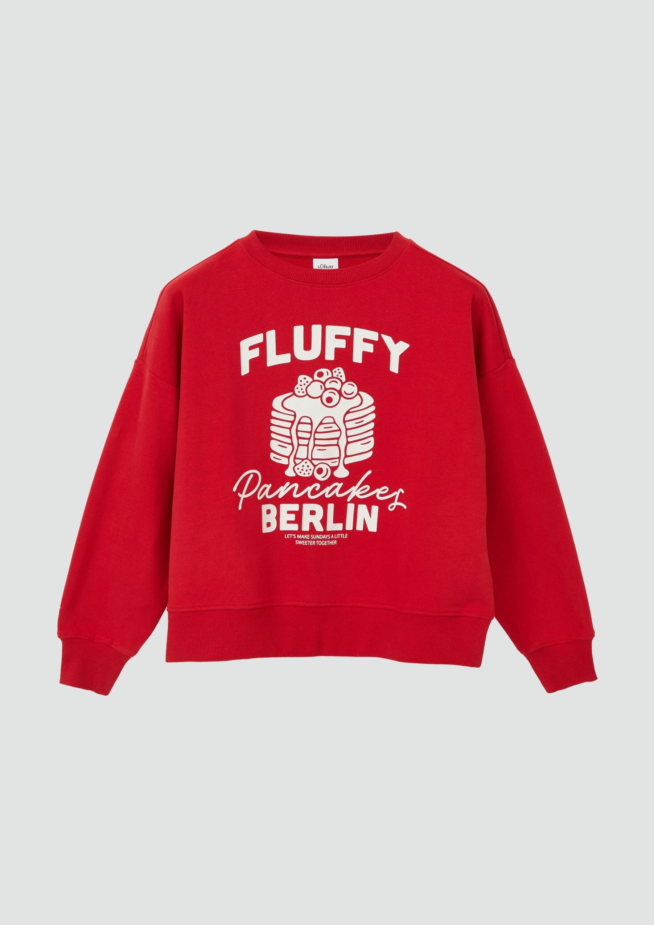 s.Oliver Sweatshirt Sweatshirt Oversize-Sweatshirt mit Frontprint