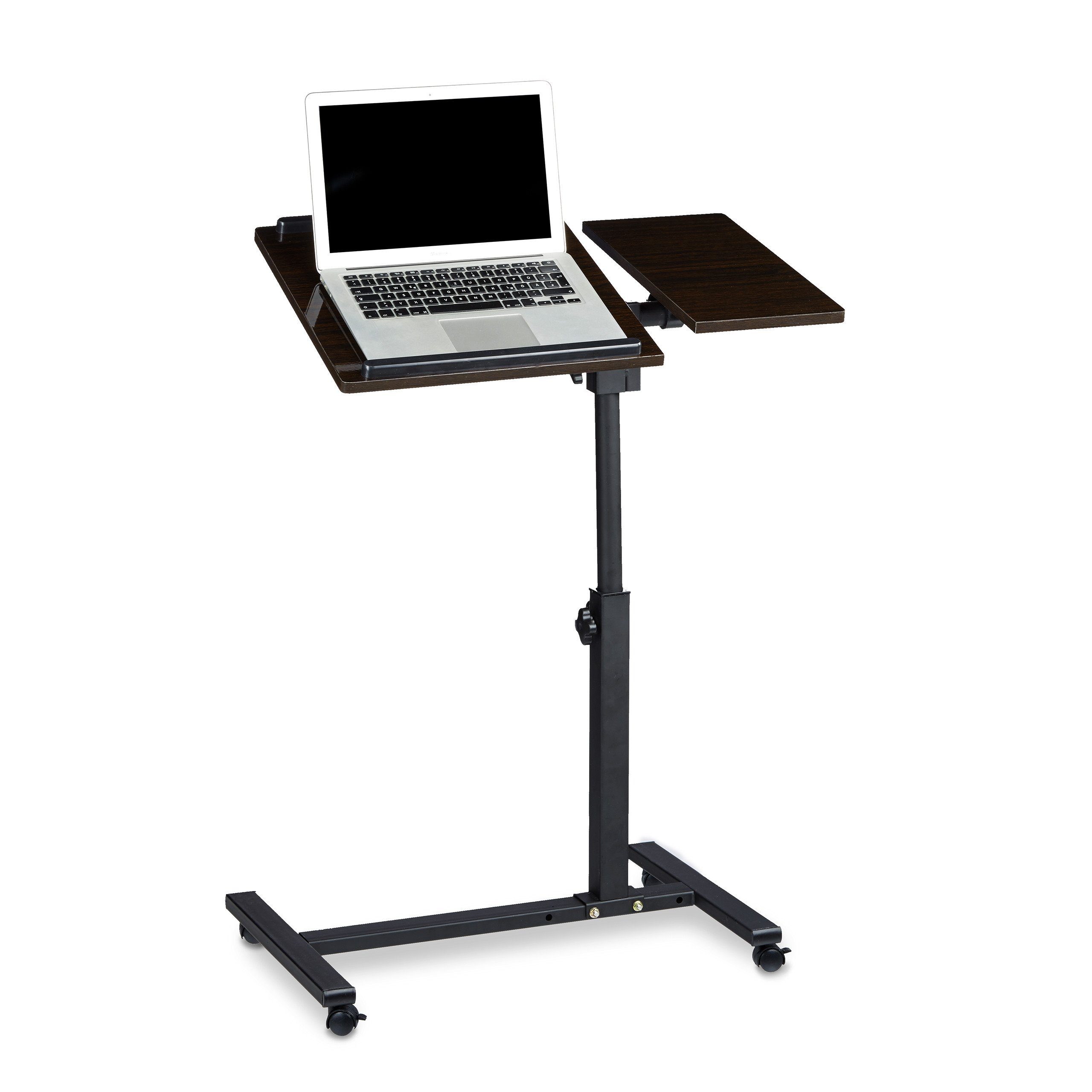 relaxdays Laptoptisch mit verstellbarem Mauspad, Schwarz günstig online kaufen