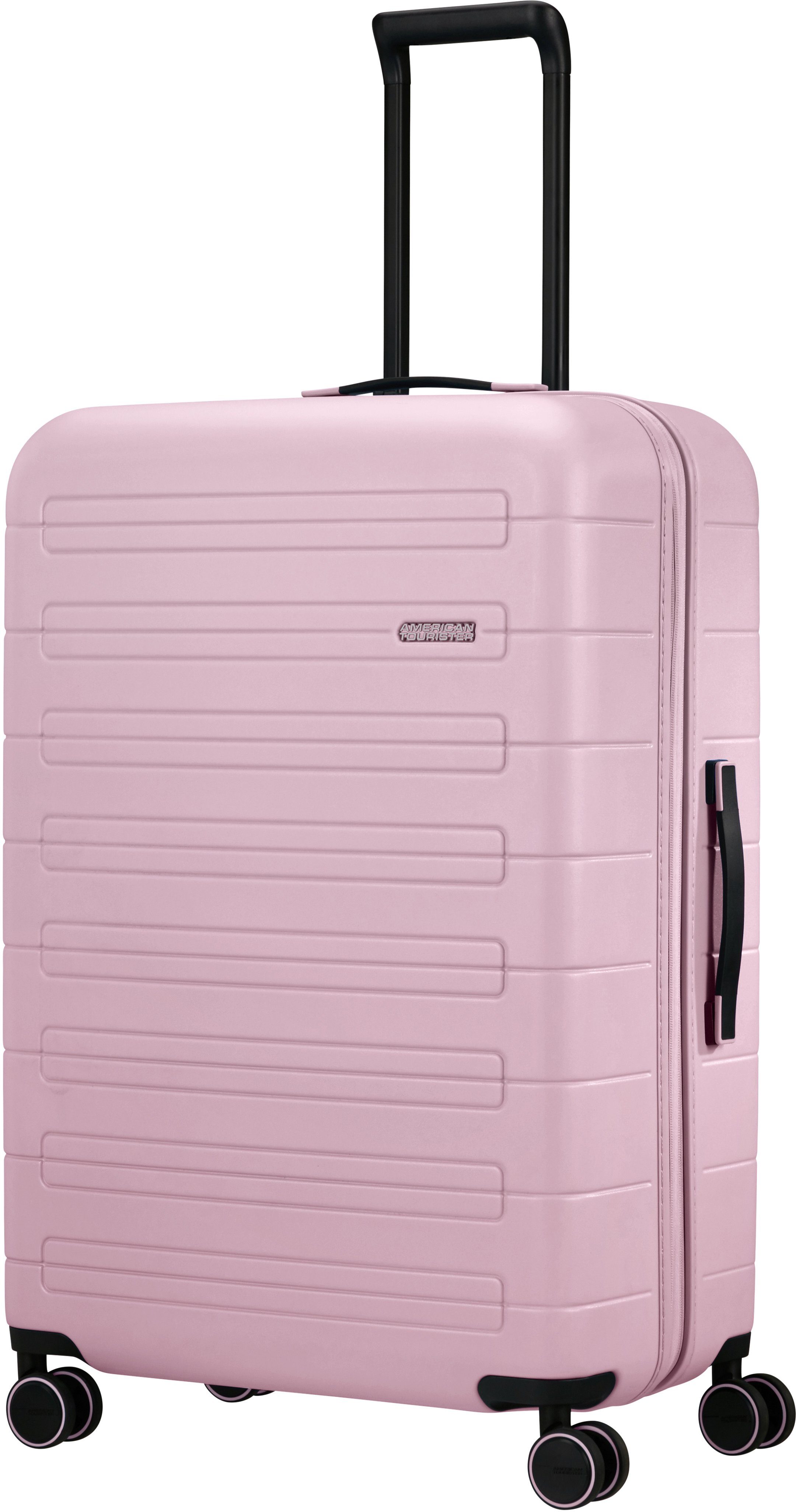 Rollen, Novastream, Soft Hartschalen-Trolley Pink 77 Tourister® mit Volumenerweiterung cm, 4 American