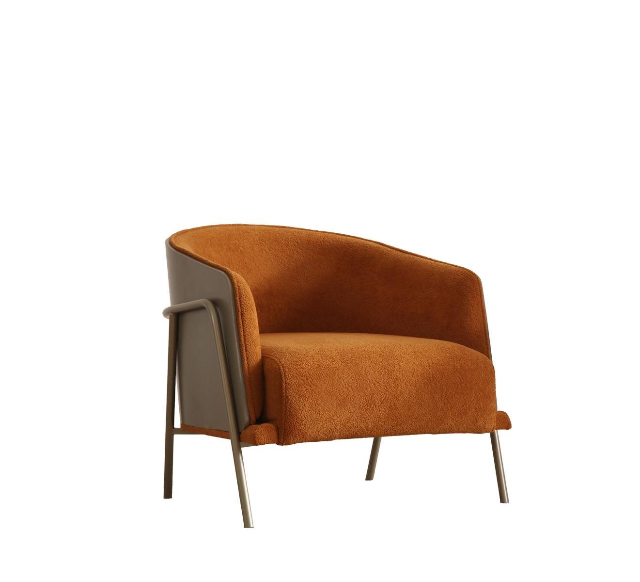 JVmoebel Big-Sofa JVMoebel 4-Sitzer-Sofa in Orange mit mittelweicher Polsterung