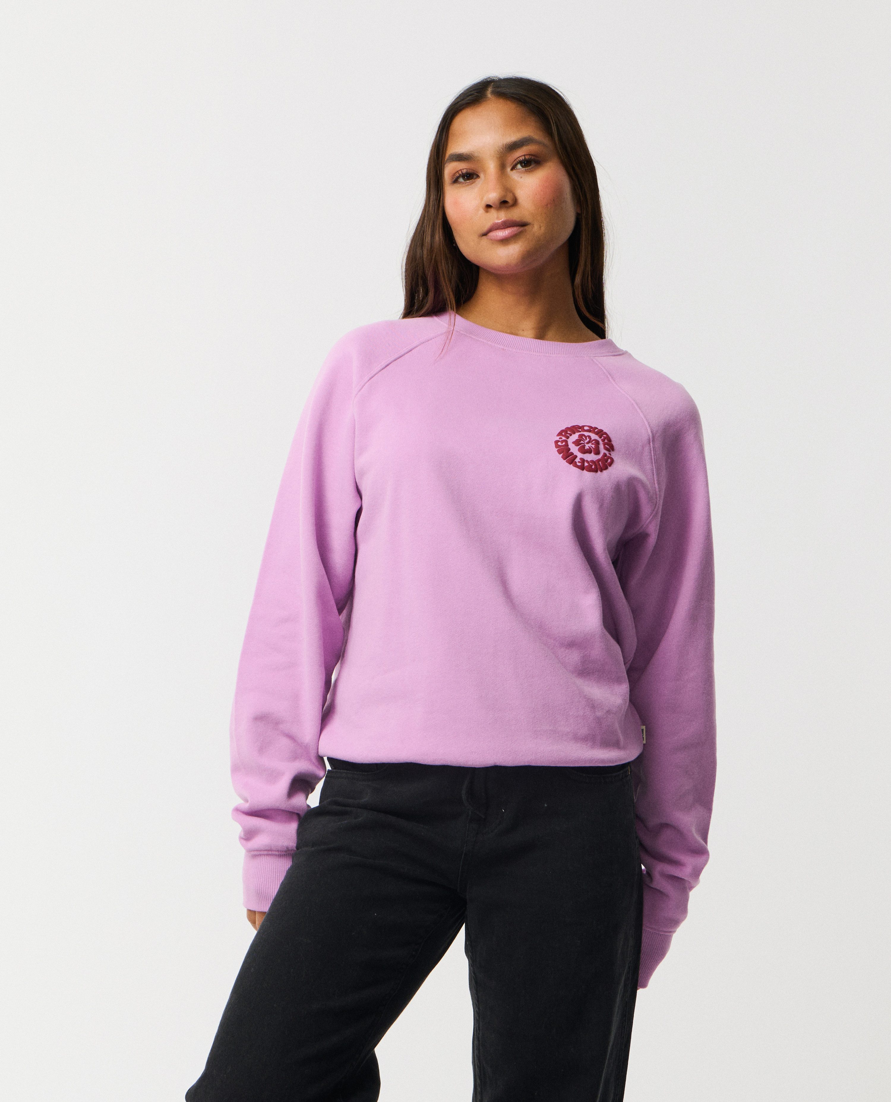 Rip Curl Sweatshirt Surf Puff Raglan Relax Sweatshirt