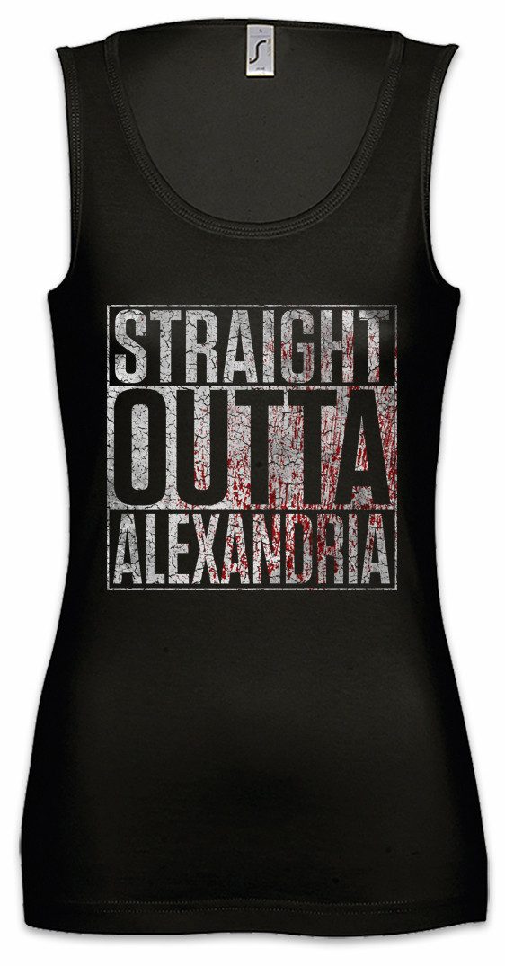 Tanktop Straight Outta Alexandria Ärmelloses Damen T-Shirt The City Sign