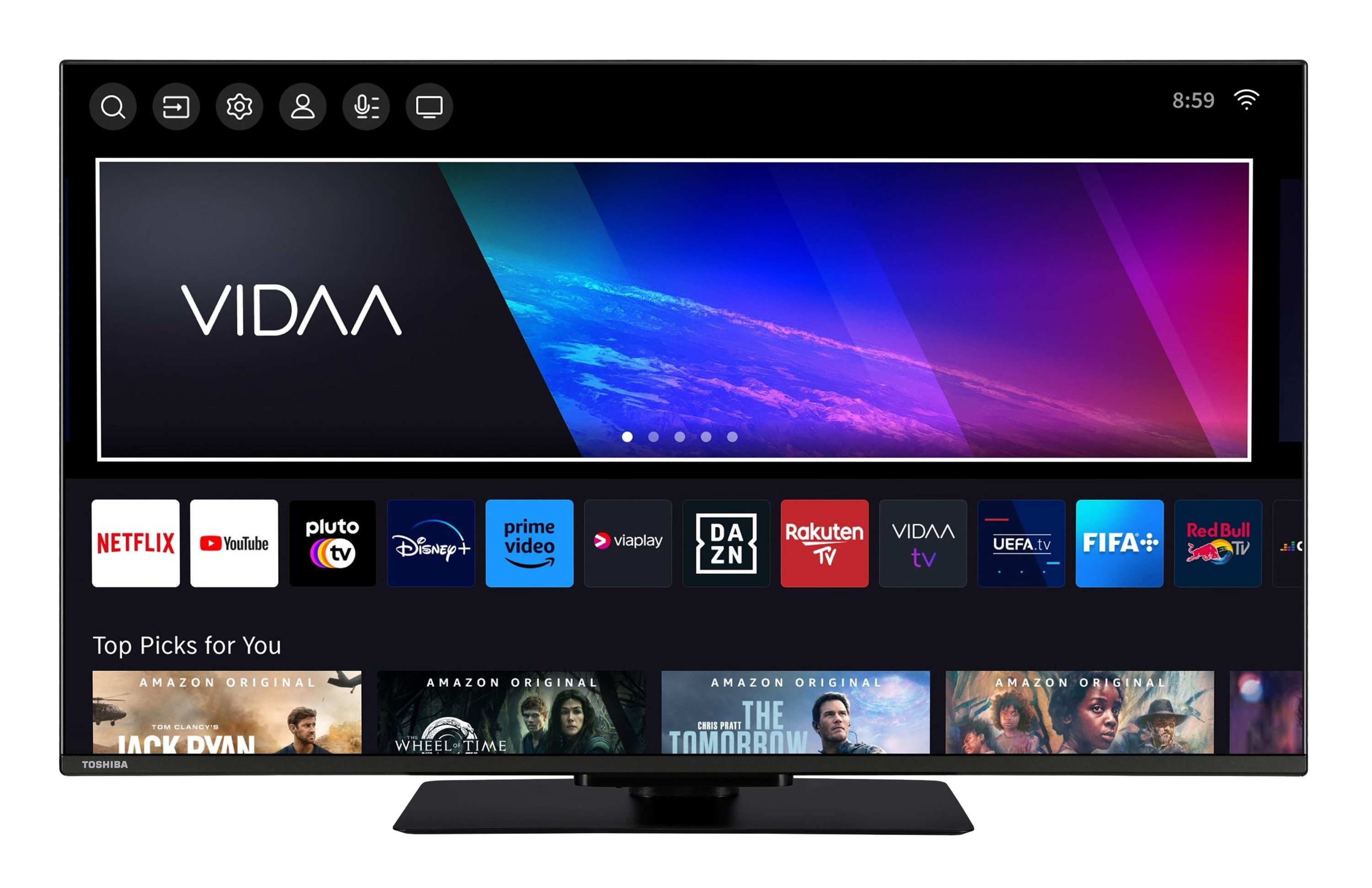 Toshiba 43UV3463DA LCD-LED Fernseher (108 cm/43 Zoll, 4K Ultra HD, VIDAA Smart TV, HDR Dolby Vision, Triple-Tuner, VIDAA, Alexa-fähig) ! RABATT: 16.69% Toshiba 43UV3463DA LCD-LED Fernseher (108 cm/43 Zoll, 4K Ultra HD, VIDAA Smart TV, HDR Dolby Vision, Triple-Tuner, VIDAA, Alexa-fähig) ! RABATT: 16.69%