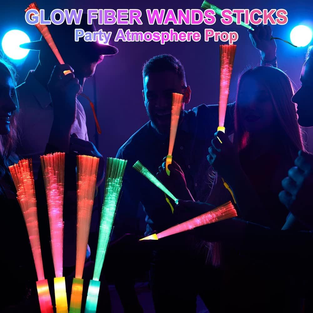FELIXLEO LED Dekolicht 12 Stück LED Leuchtstäbe Knicklichter Party Multicolor Set – Bild 4 von 5
