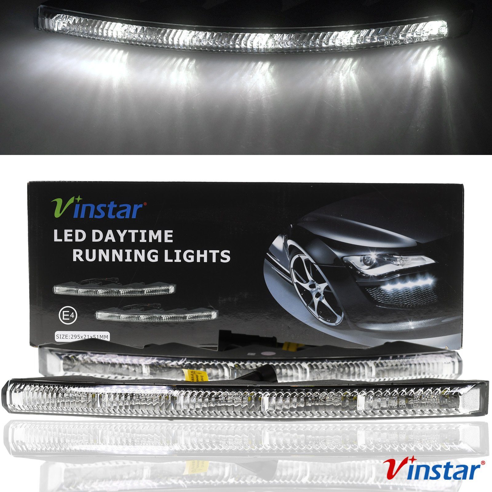 Vinstar KFZ-Ersatzleuchte LED Universal Tagfahrlicht 12V R87 KFZ, AUTO LKW WOHNMOBIL CAMPER AUDI VW MERCEDES OPEL KIA