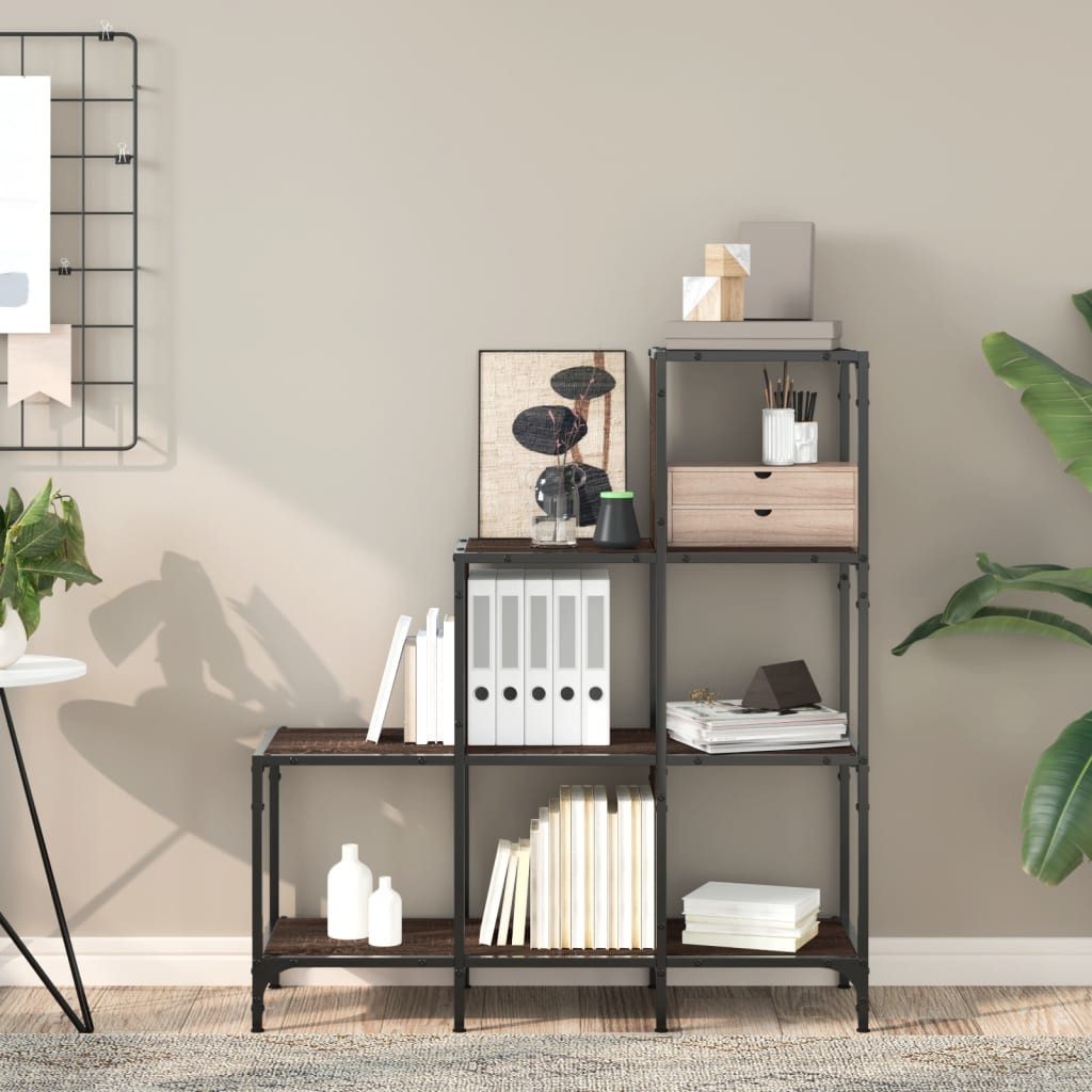 vidaXL Bücherregal Bücherregal Braun Eichen-Optik 92x30x102cm günstig online kaufen