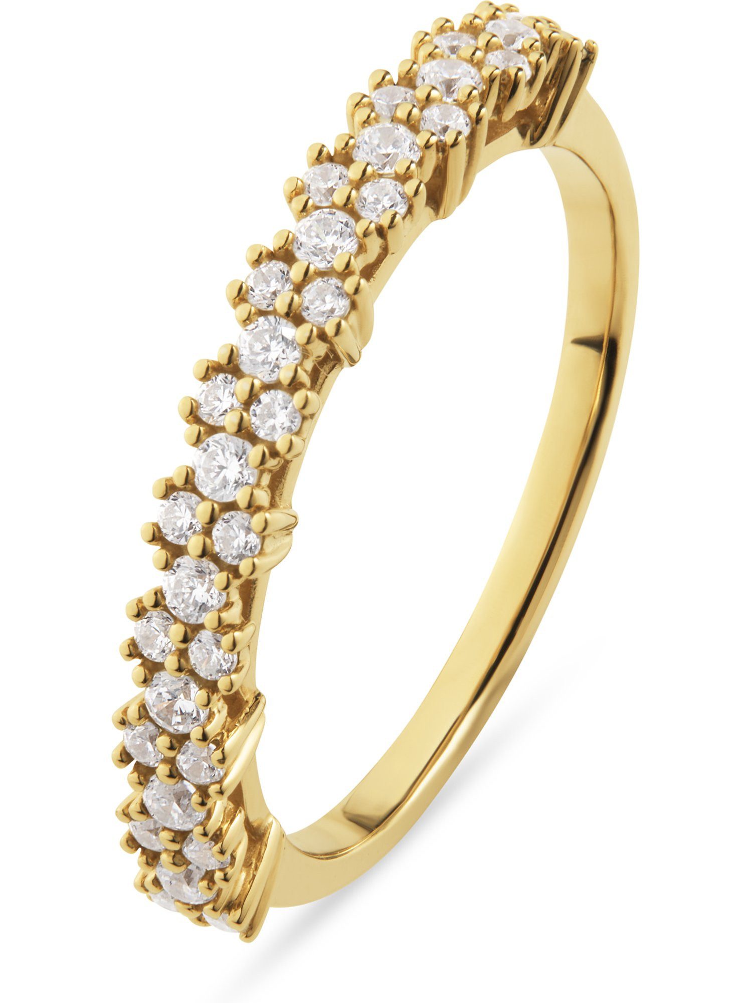 Diamantring CHRIST Damen-Damenring 10 Diamant