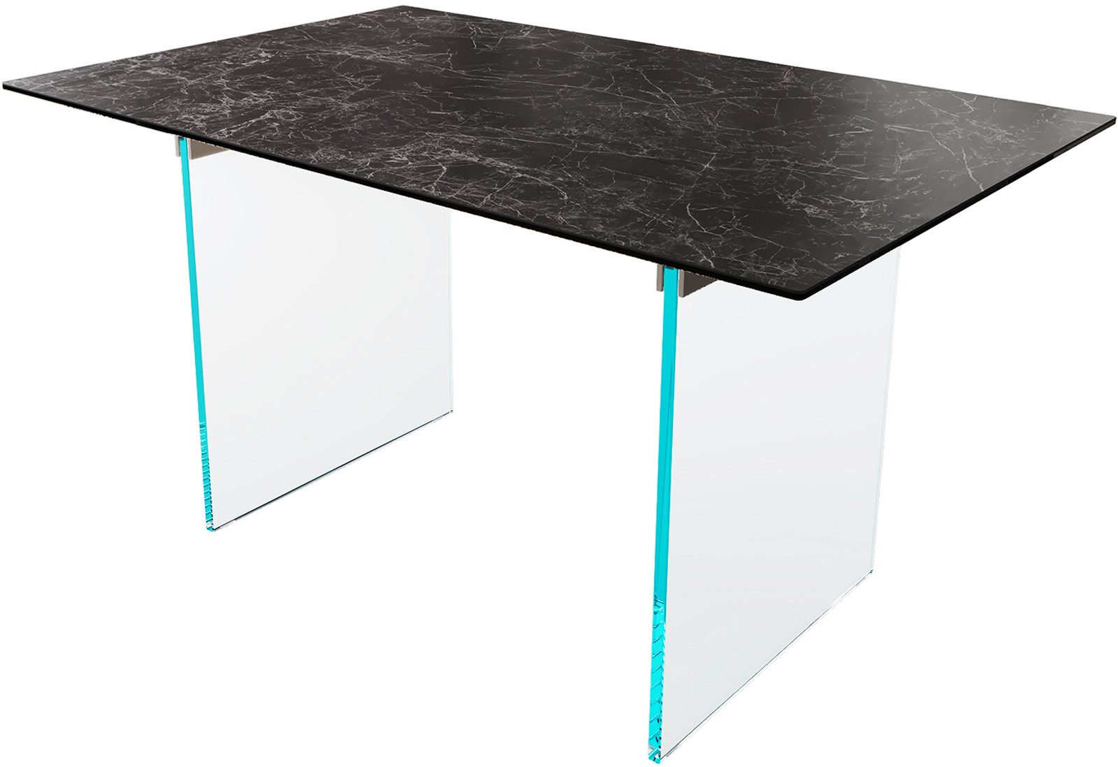 DELIFE Esstisch Edge, Keramik Laminam® Nero günstig online kaufen