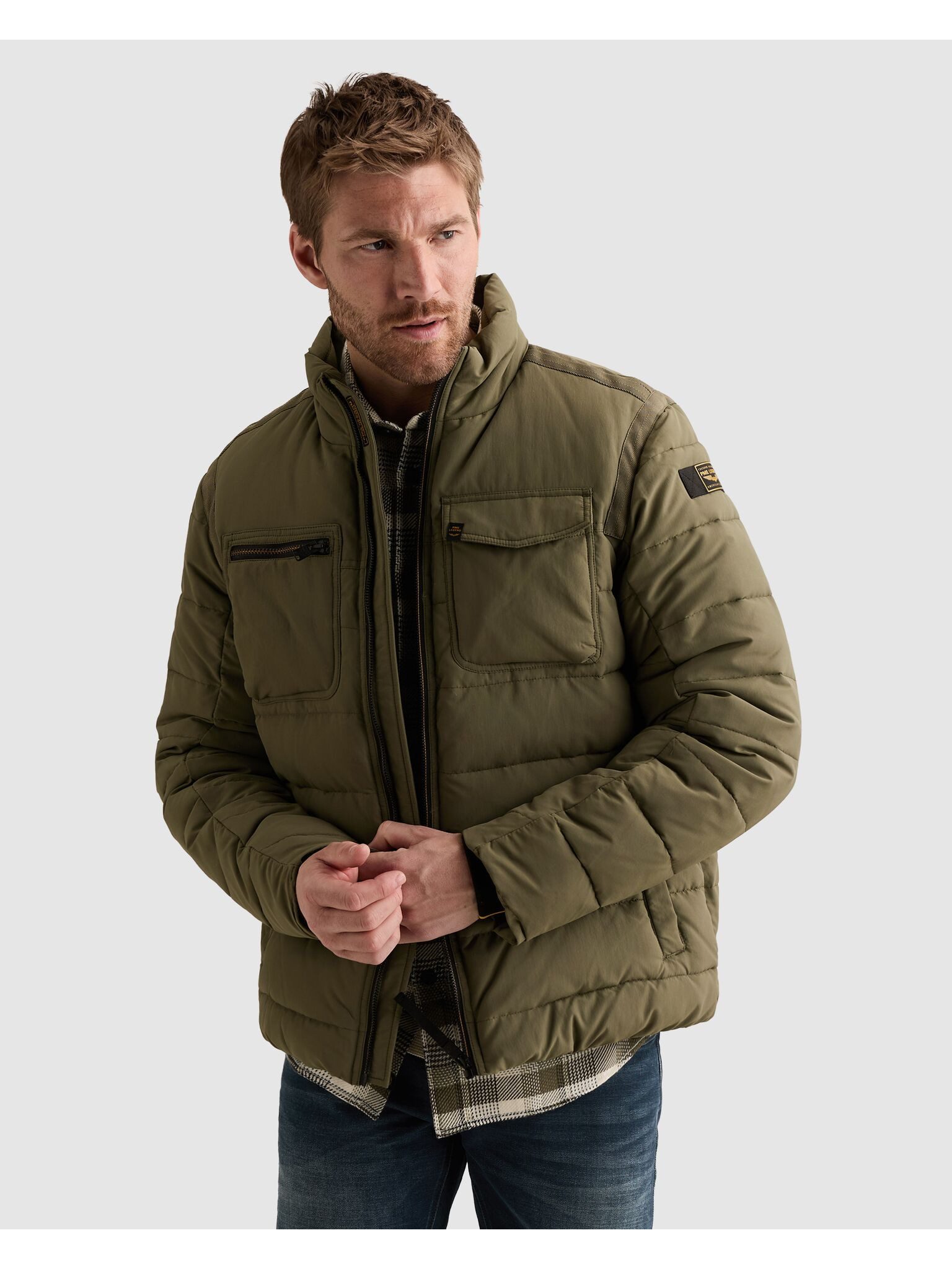PME LEGEND Outdoorjacke wasserabweisend, mit horizontaler Steppung – Bild 2 von 5