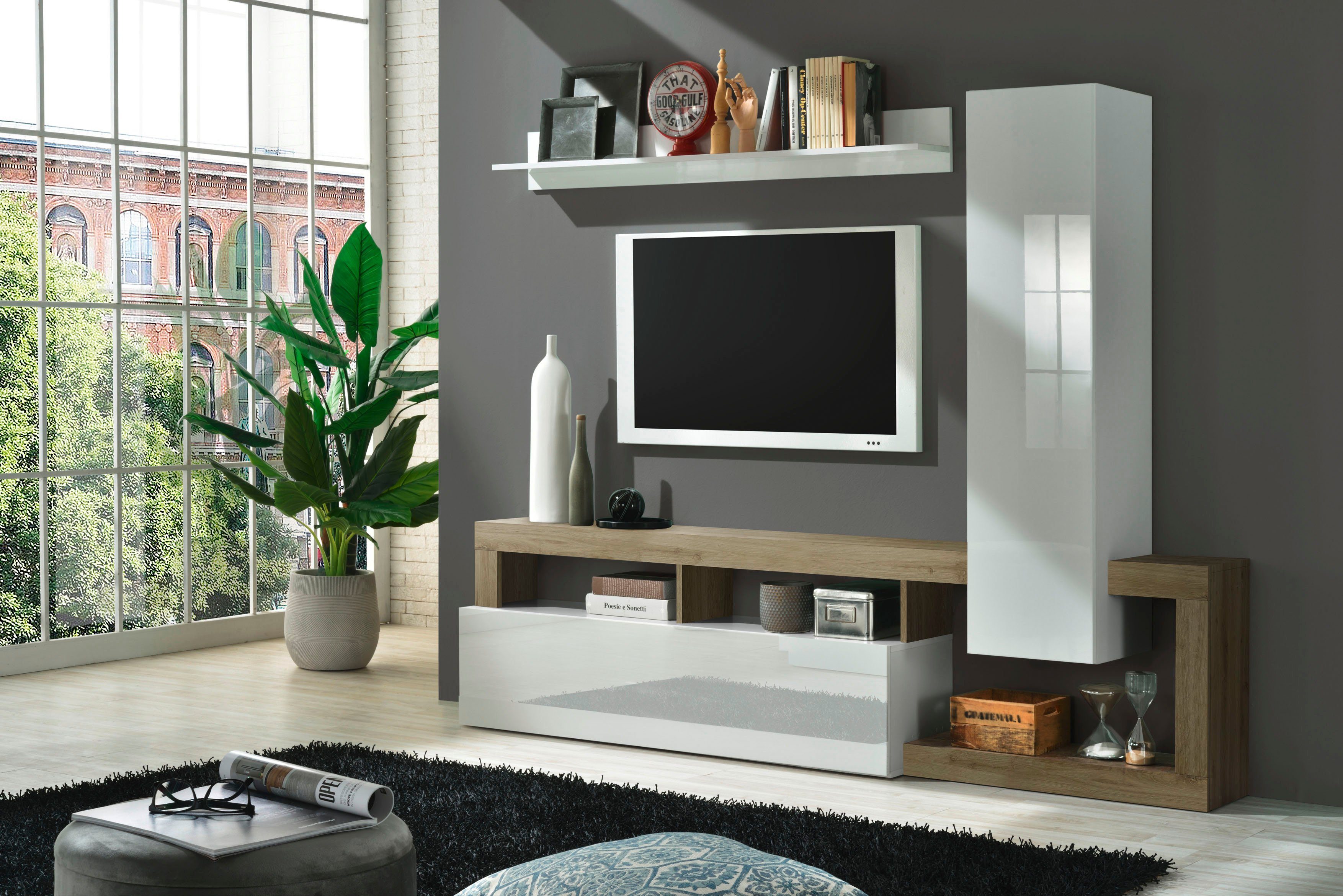 Home affaire Wohnwand Hamburg, (Set, 3-St)