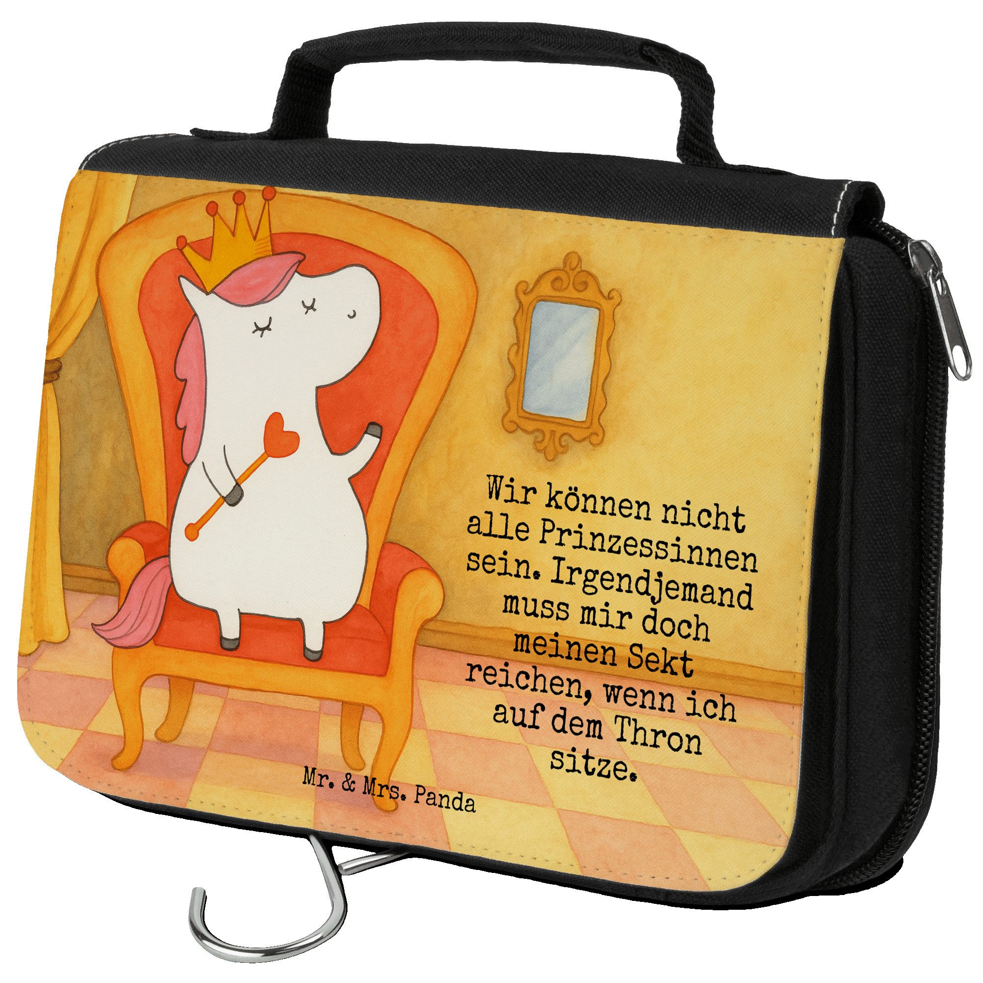 Kulturbeutel Einhorn Prinzessin Design, hygienebeutel, Weiß, kulturtäschchen, Gebu