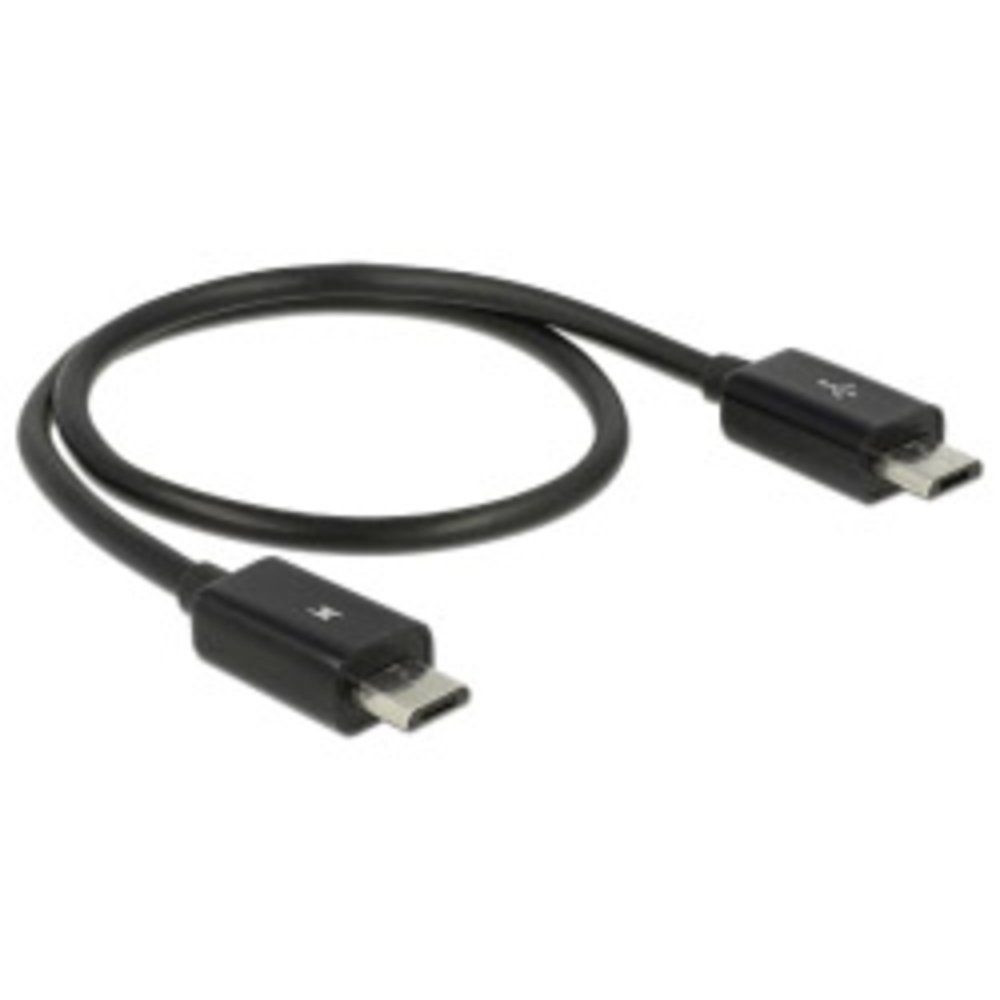 Delock Delock USB-Kabel USB 2.0 USB-Micro-B Stecker, USB-Micro-B Stecker 0.3 USB-Kabel, (30.00 cm)