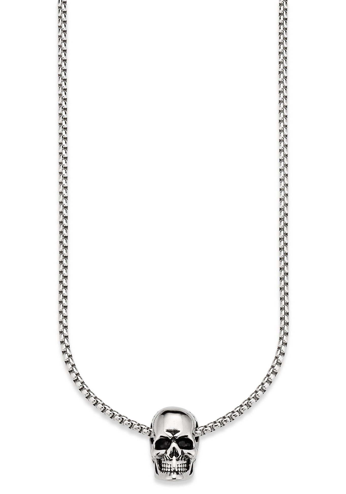 Bruno Banani Kette mit Anhänger Schmuck Geschenk Halskette Scull Totenkopf, Venezianerkette