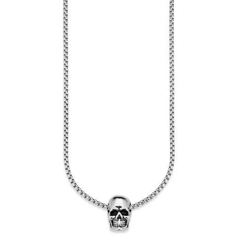 Bruno Banani Kette mit Anhänger Schmuck Geschenk, Halskette Scull Totenkopf, Venezianerkette