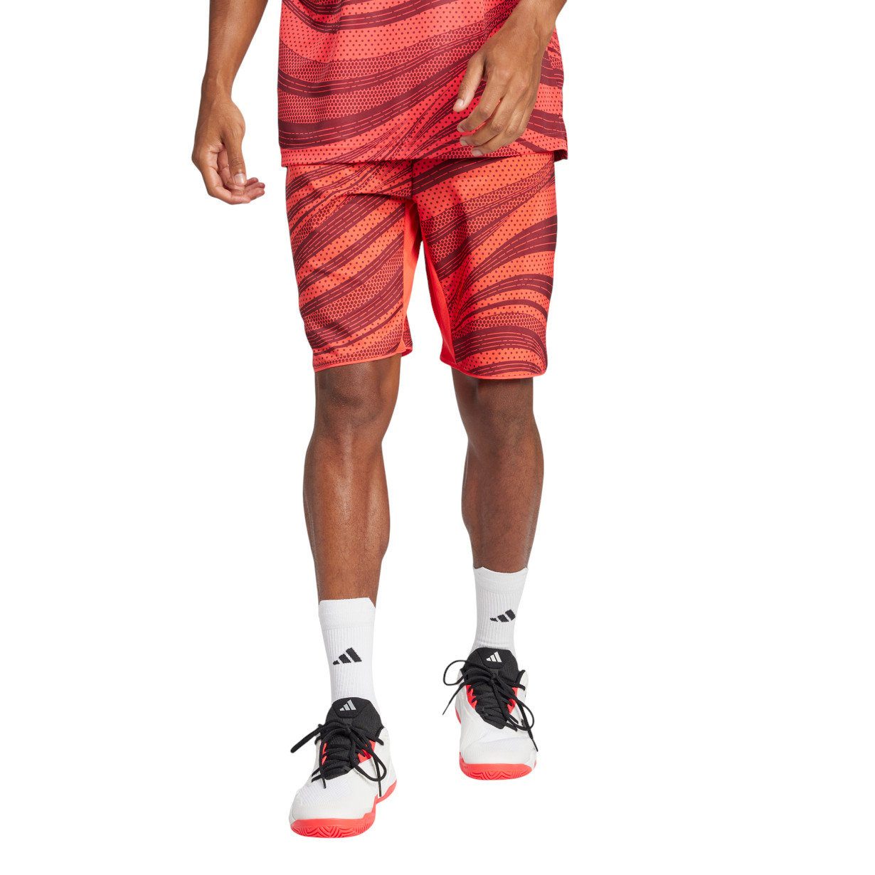 adidas Performance Shorts Tennishose Club Climacool Graphic 9in kurz rot He günstig online kaufen