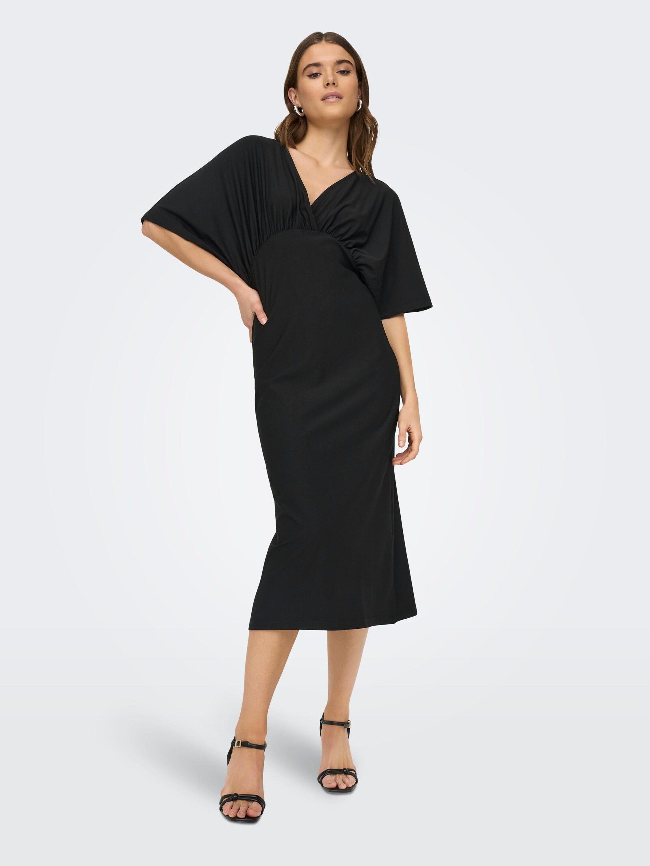 Drapiert/gerafft, ELSA Midikleid ONLY Cut-Outs (1-tlg)