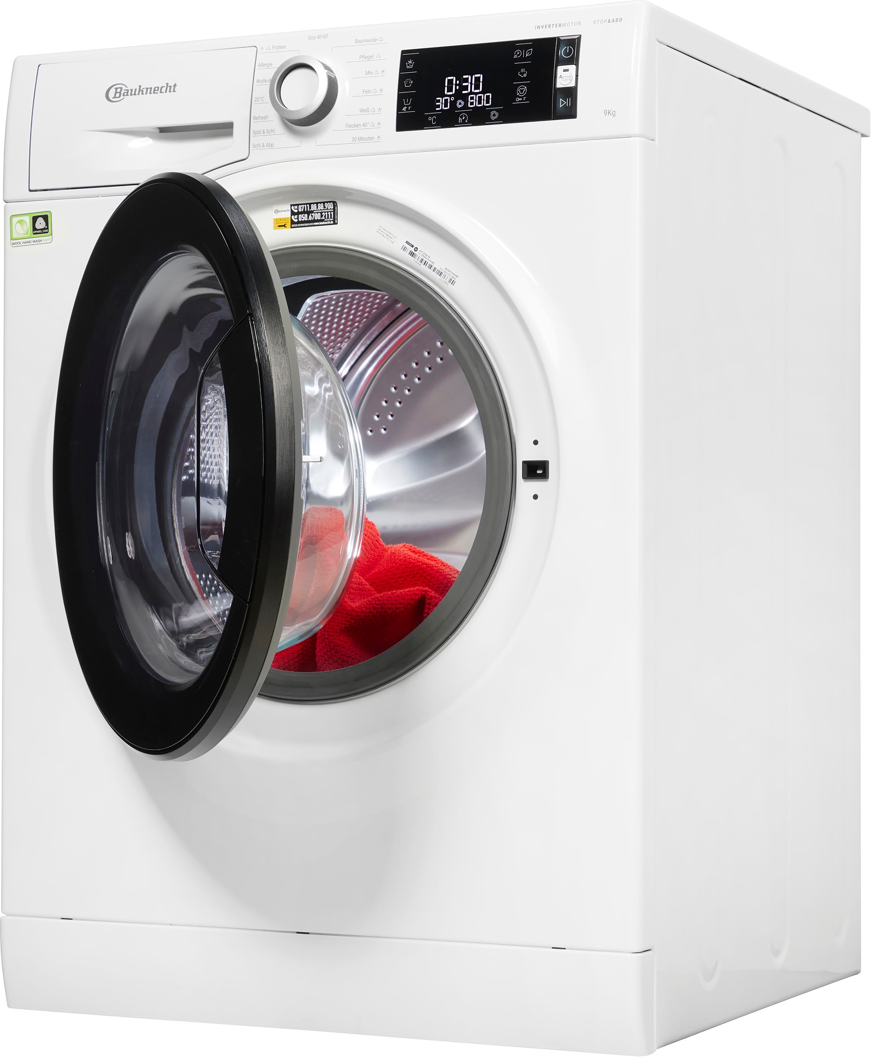BAUKNECHT Waschmaschine WM Elite 9A, 9 kg, 1400 U/min
