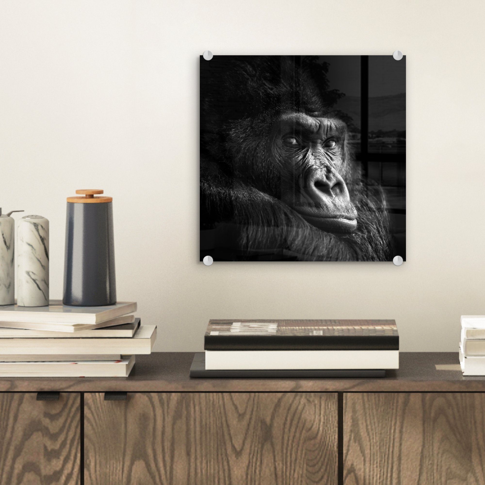 MuchoWow Acrylglasbild Gorilla - Affe - günstig online kaufen