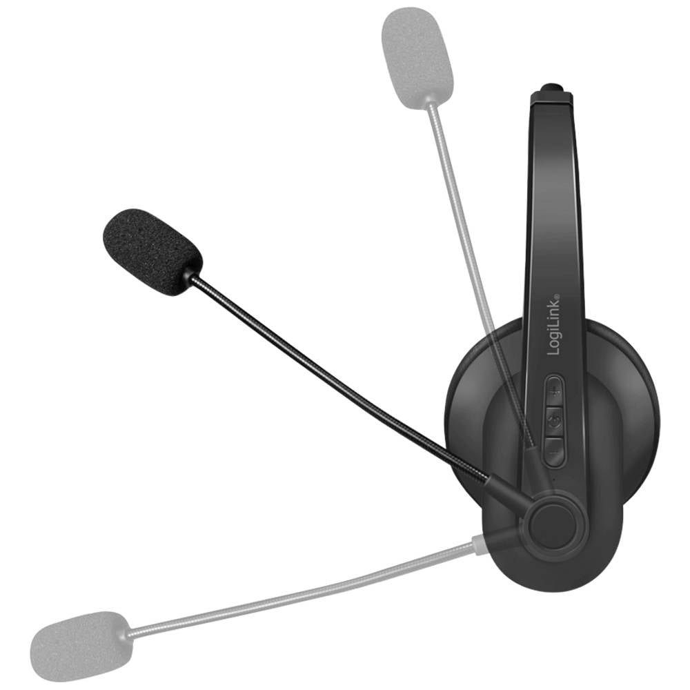 LogiLink Bluetooth Stereo Headset, Mikrofon BT0060 Kopfhörer