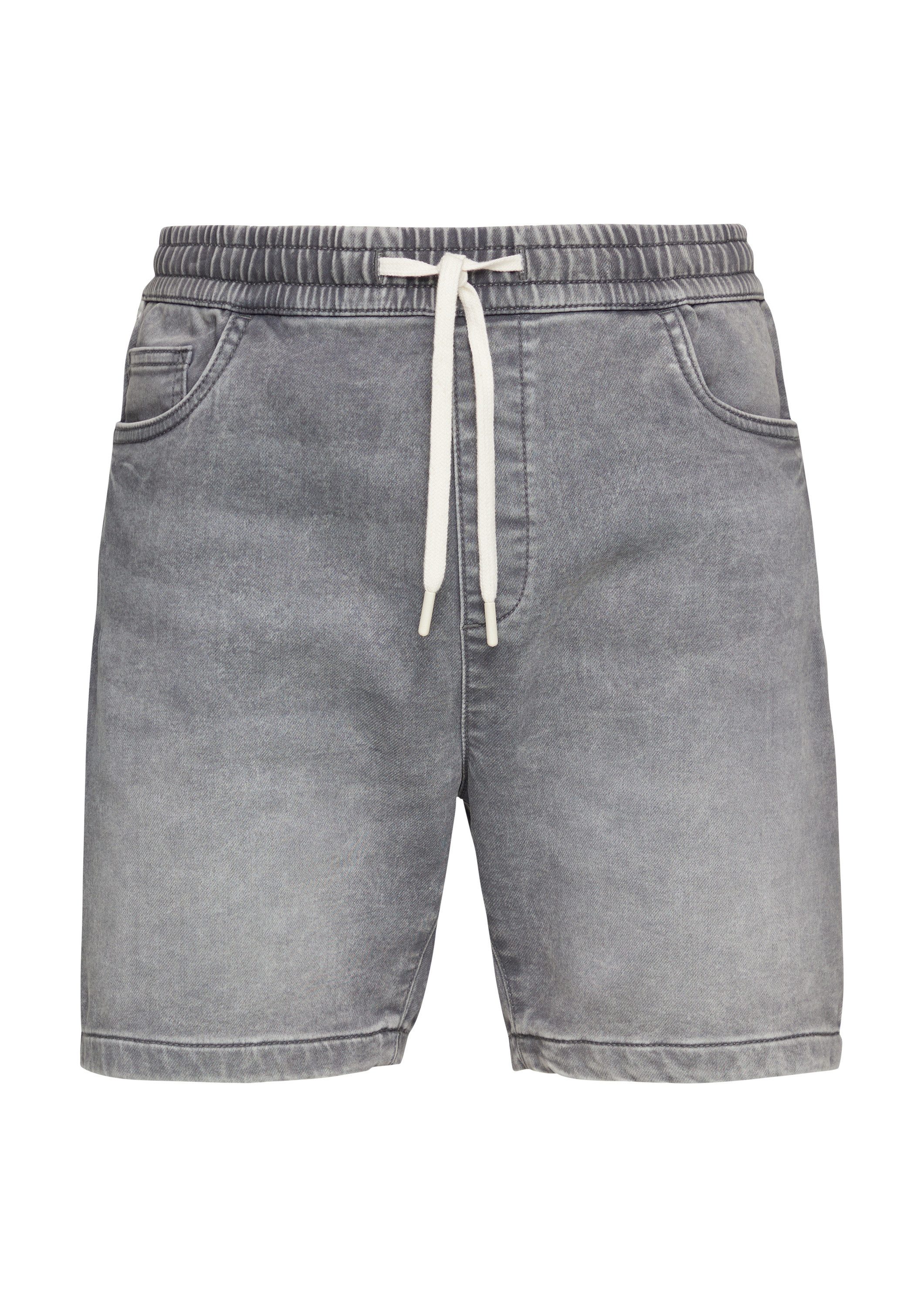 QS Jeansshorts Jeans-Hose Kurze Jeans-Jogger / Regular Fit / Mid Rise / Bau günstig online kaufen