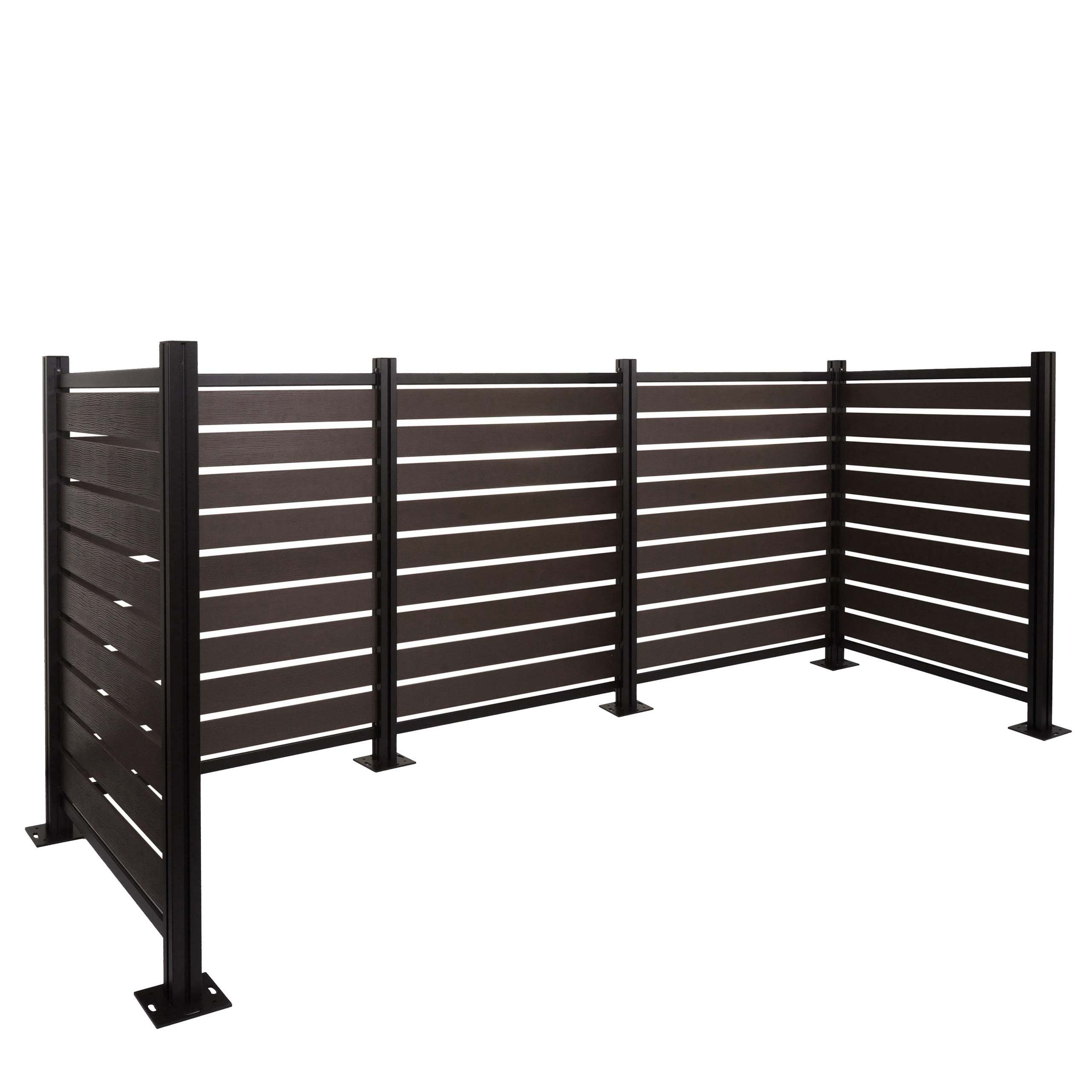 MCW Mülltonnenbox MCW-K57-4 (5 St), Beliebig erweiterbar, Einfache Montage (Stecksystem)