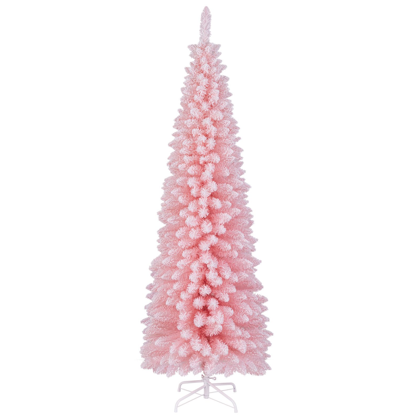 KOMFOTTEU Künstlicher Weihnachtsbaum, schlanker Tannenbaum, 180 cm