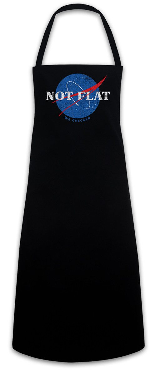 Urban Backwoods Kochschürze Not Flat Grillschürze Flache Earth Erde Scheibe Society Symbol Sign