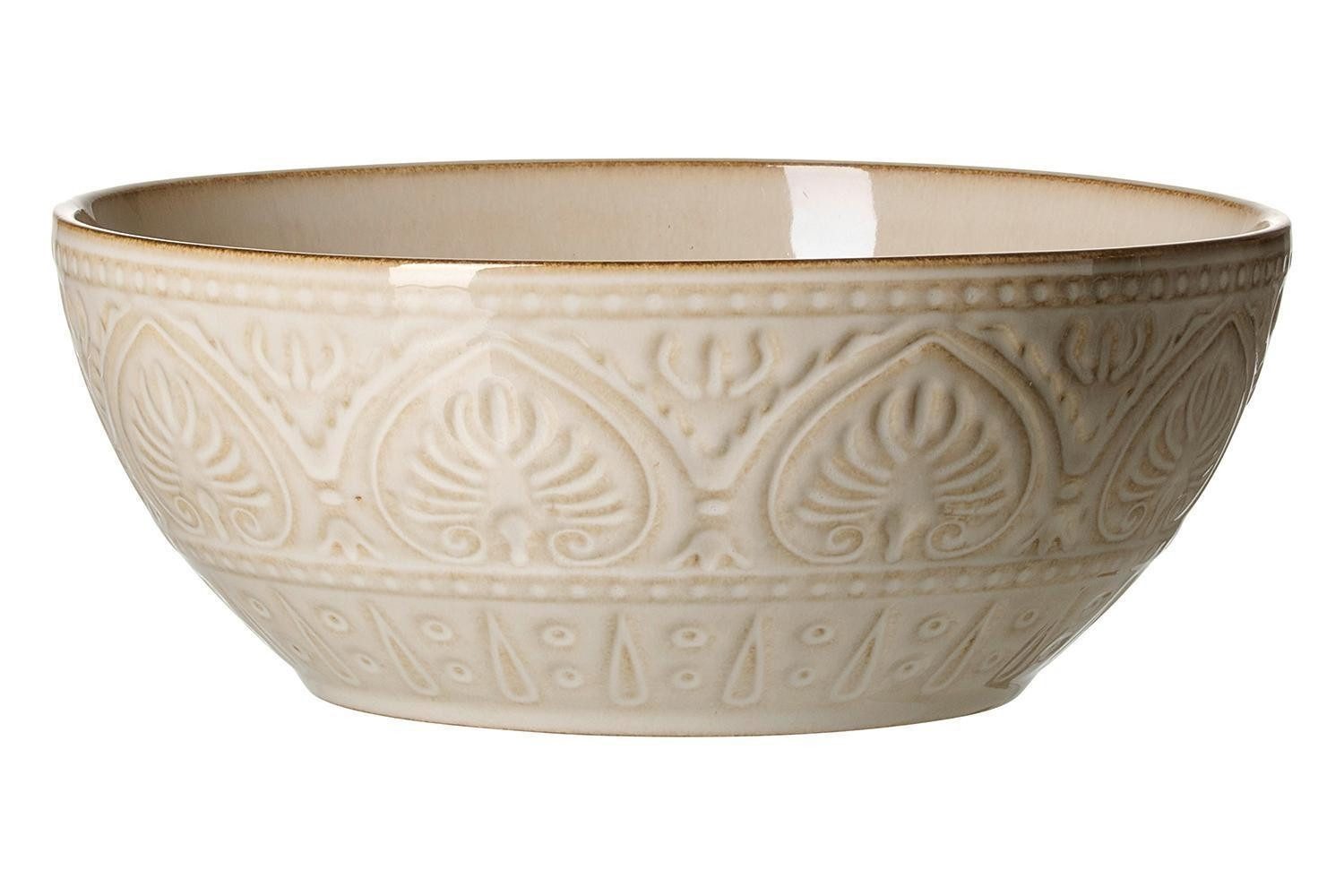 Ritzenhoff & Breker Schale OMARA, Ø 23 cm, Beige, Steingut, (1-tlg), spülmaschinengeeignet