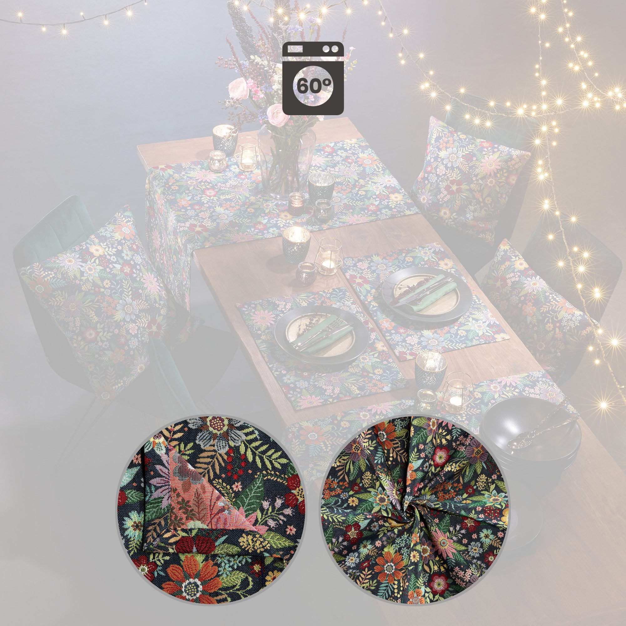 Erwin Müller Mitteldecke Mitteldecke "Blumen", Blumen