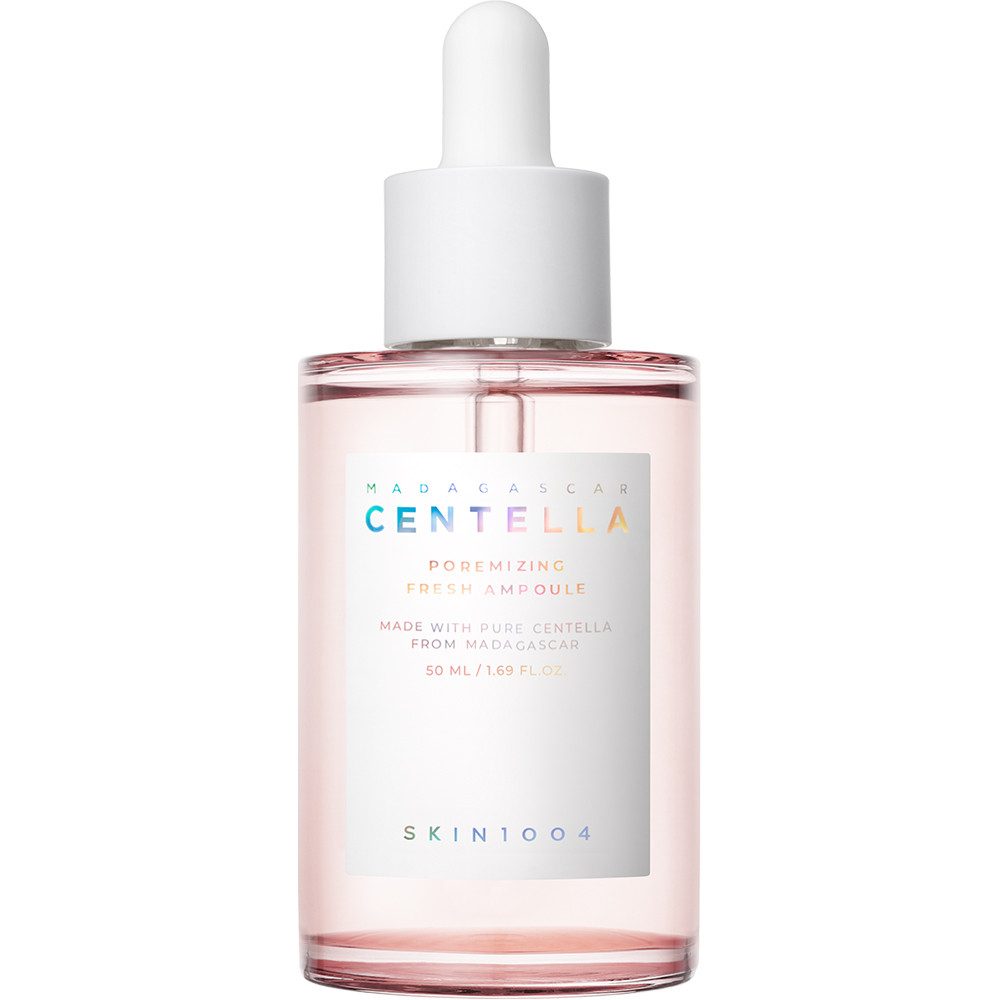 SKIN1004 Gesichtsserum MADAGASCAR CENTELLA POREMIZING FRESH AMPOULE, für großporige, empfindliche Haut, verfeinert Poren und beruhigt