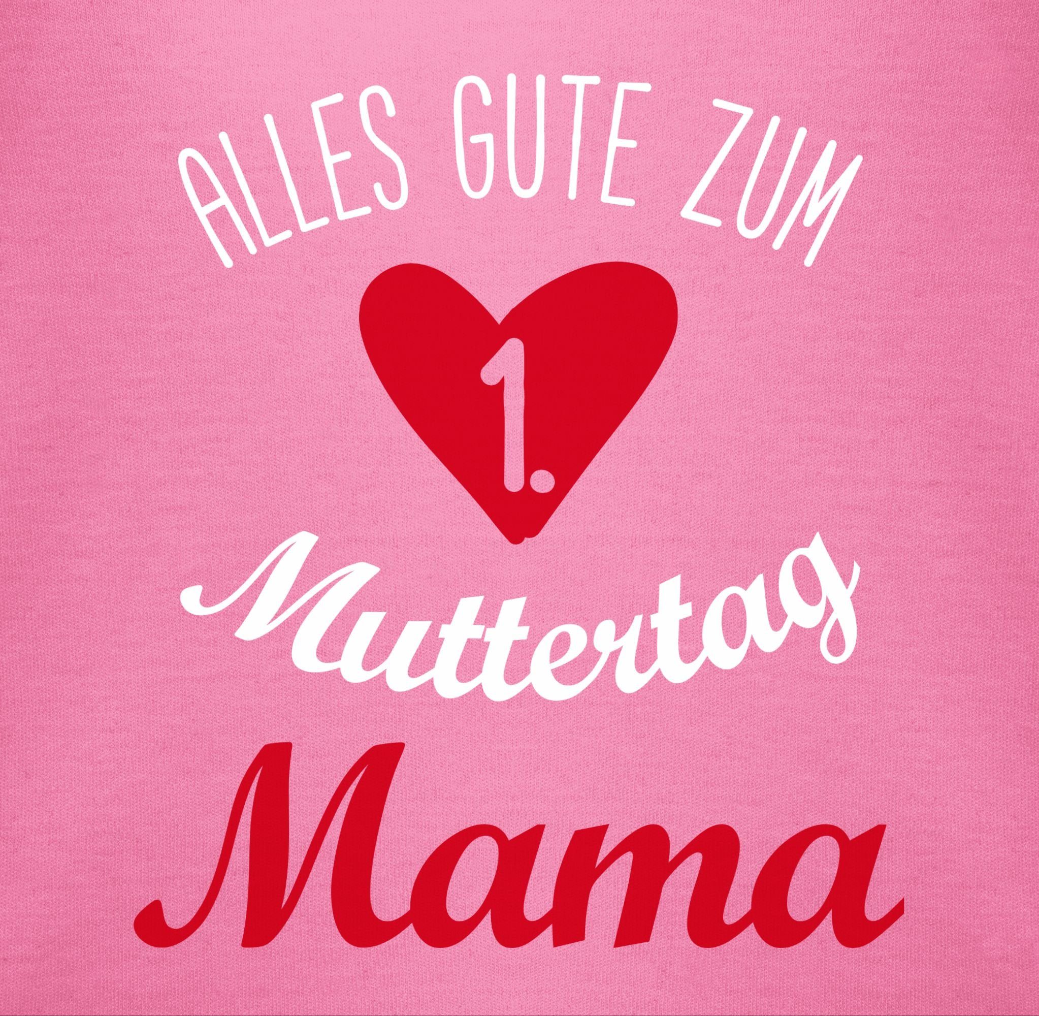 zum 2 Pink Muttertag Erster (1-tlg) Shirtracer 1. gute Alles Muttertagsgeschenk - Shirtbody Muttertag