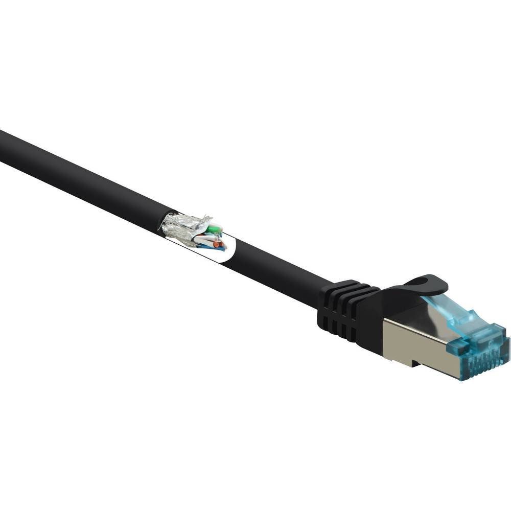 Renkforce CAT6A S/FTP Netzwerkkabel 5 m LAN-Kabel | Stromversorgungskabel