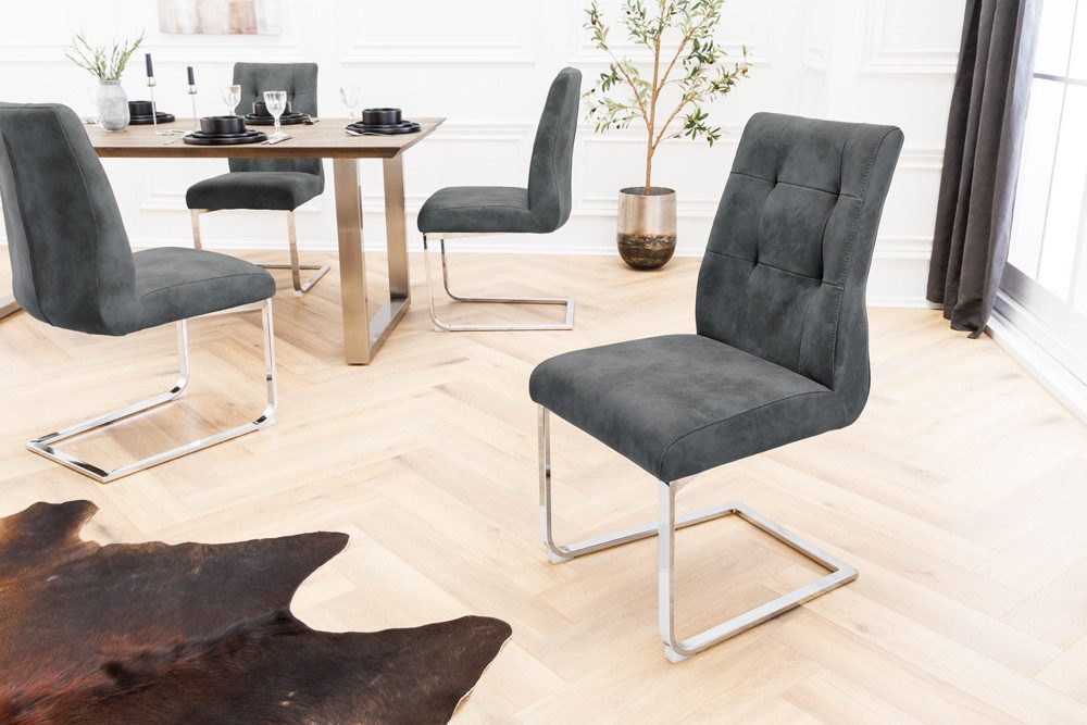 riess-ambiente Esszimmerstuhl COMFORT antik grau · günstig online kaufen