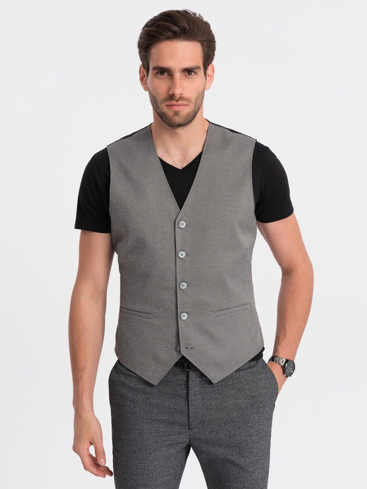Produktbild von Wvapzxx Damen Leinen Ärmellos Jacke Anzugweste Sommer Weste Elegant Einreiher Casual Anzüge Blazer Weste, Armee EN8, 36