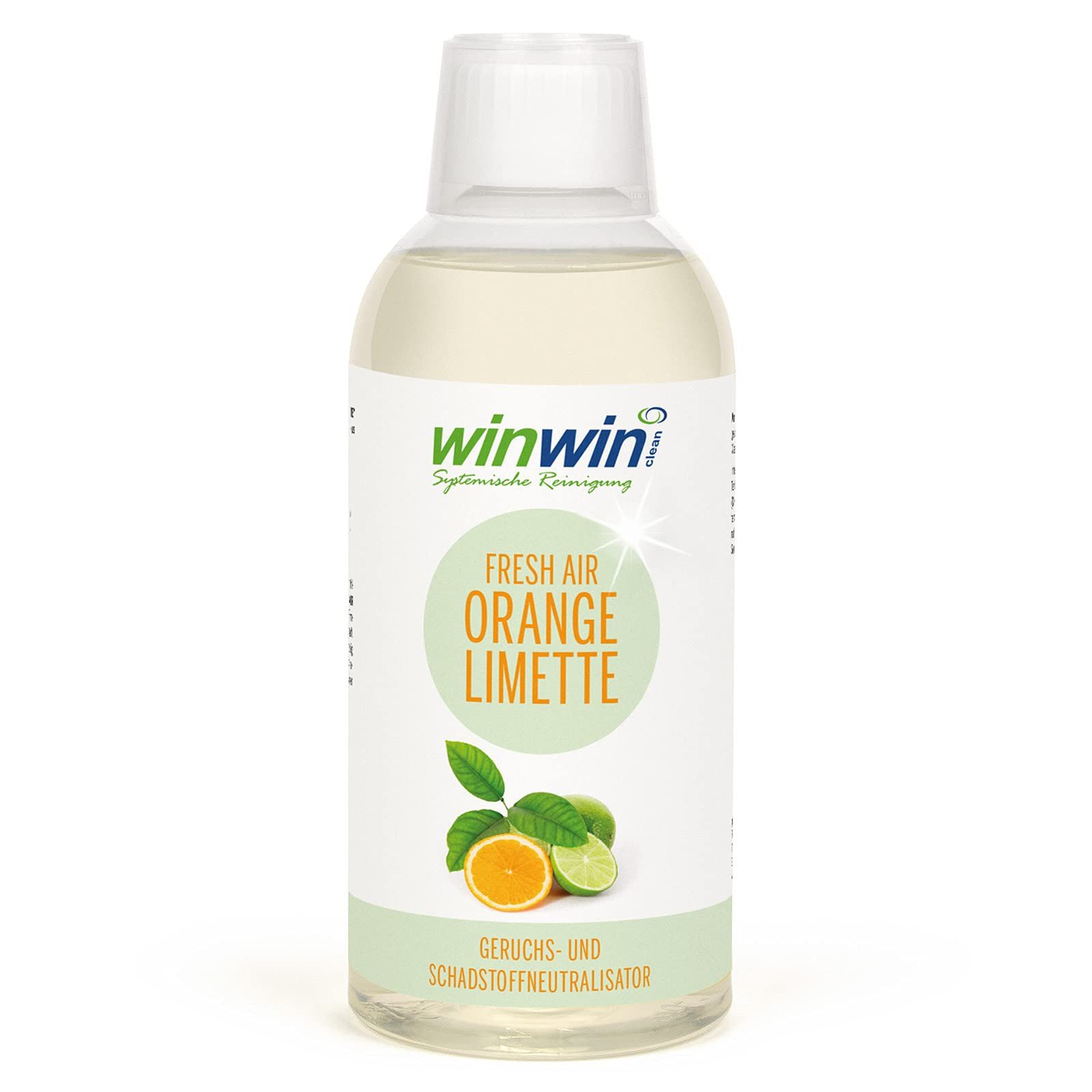 winwinCLEAN Raumduft Raumluftreiniger-Konzentrat ORANGE-LIMETTE Raumerfrischer Raumluftdeo (1x winwinCLEAN fresh AIR ORANGE-LIMETTE 500ml), Geruchsentferner,Geruchsneutralisierer,Reinigungsmittel,Air Purifier