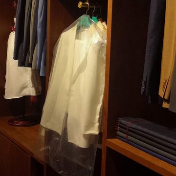 HIBNOPN Kleiderschutzhülle 50 Stück Transparente Hängende kleidersäcke 60×90 cm (50 St)