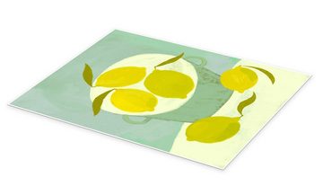 Posterlounge Poster ATELIER M, Fünf Zitronen, Küche Skandinavisch Malerei