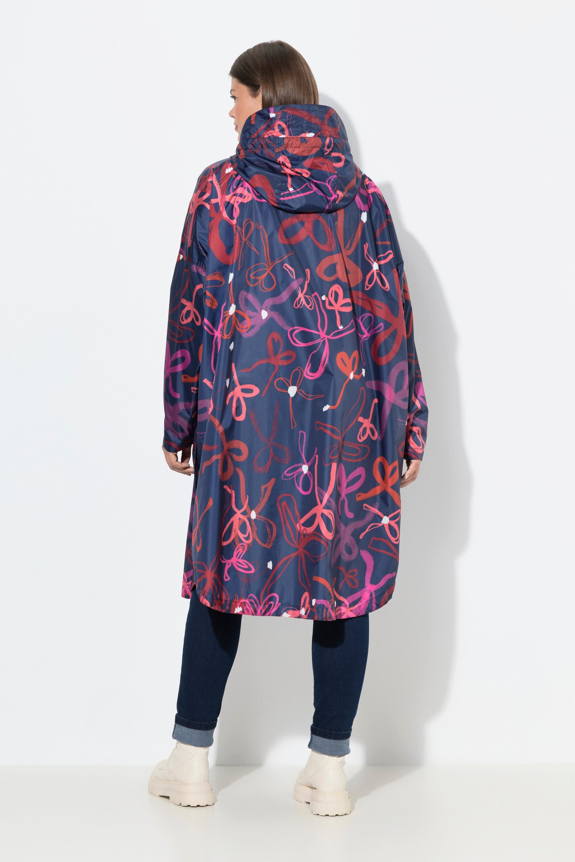 Laurasøn Funktionsjacke Funktions-Regencape Unisex Print Kapuze